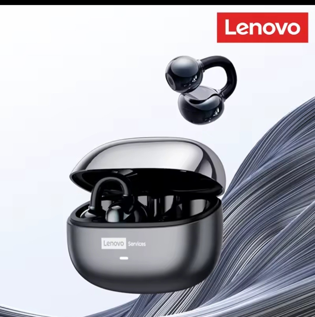 Lenovo LE302 Wireless Ear-Clip Bluetooth 5.3 Headphones HiFi Stereo Noise Cancel