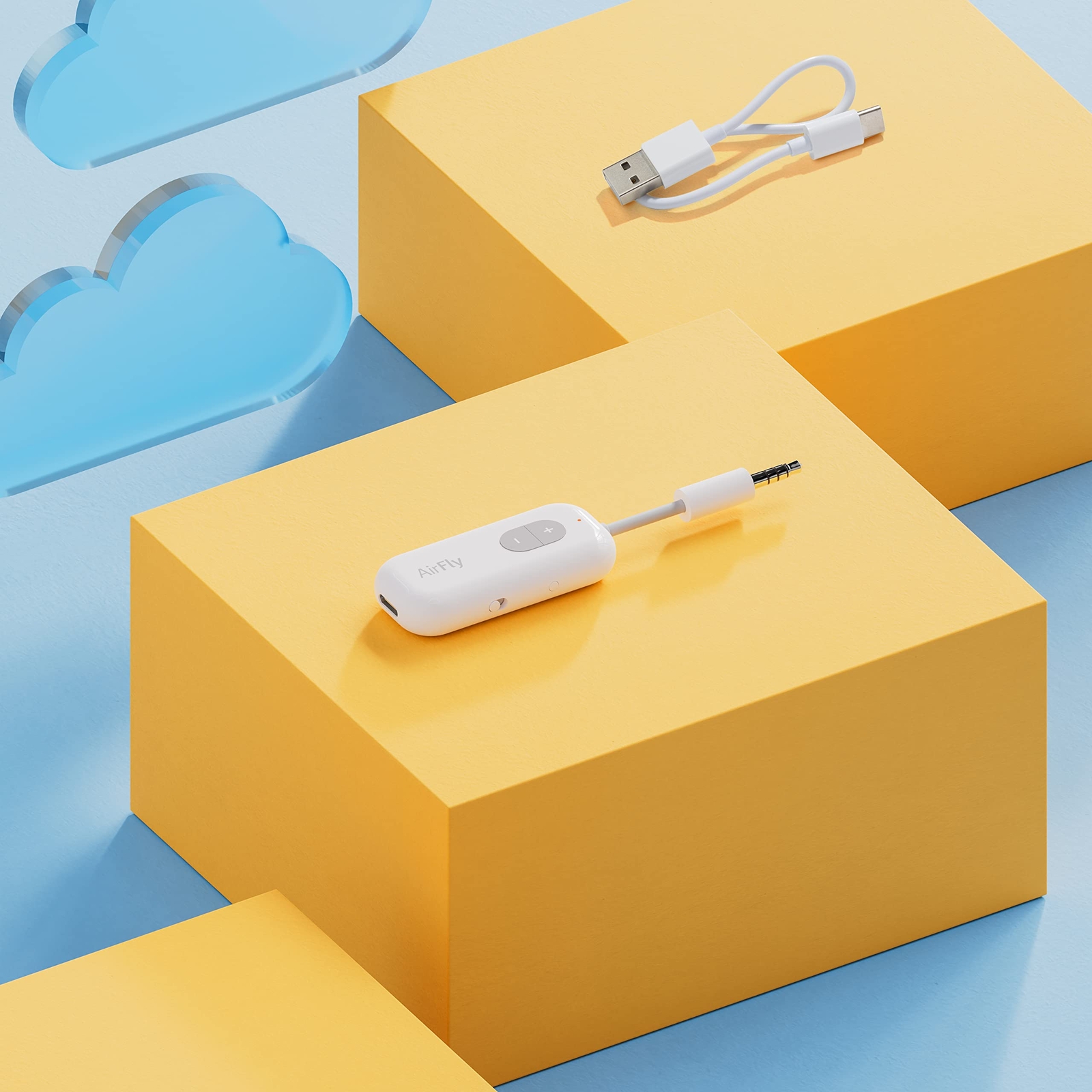 Twelve South AirFly Wireless Audio Adapter for AirPods Earbuds Headphones