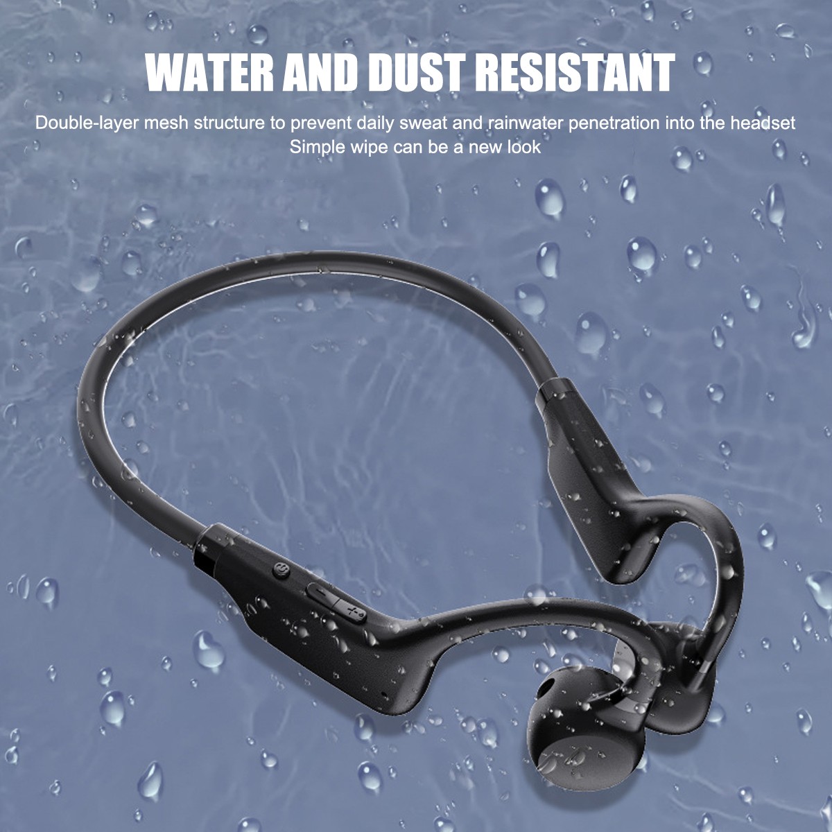 New Open-Ear Bluetooth 5.2 Headphones Bone Conduction Sport Headset Lightweight
