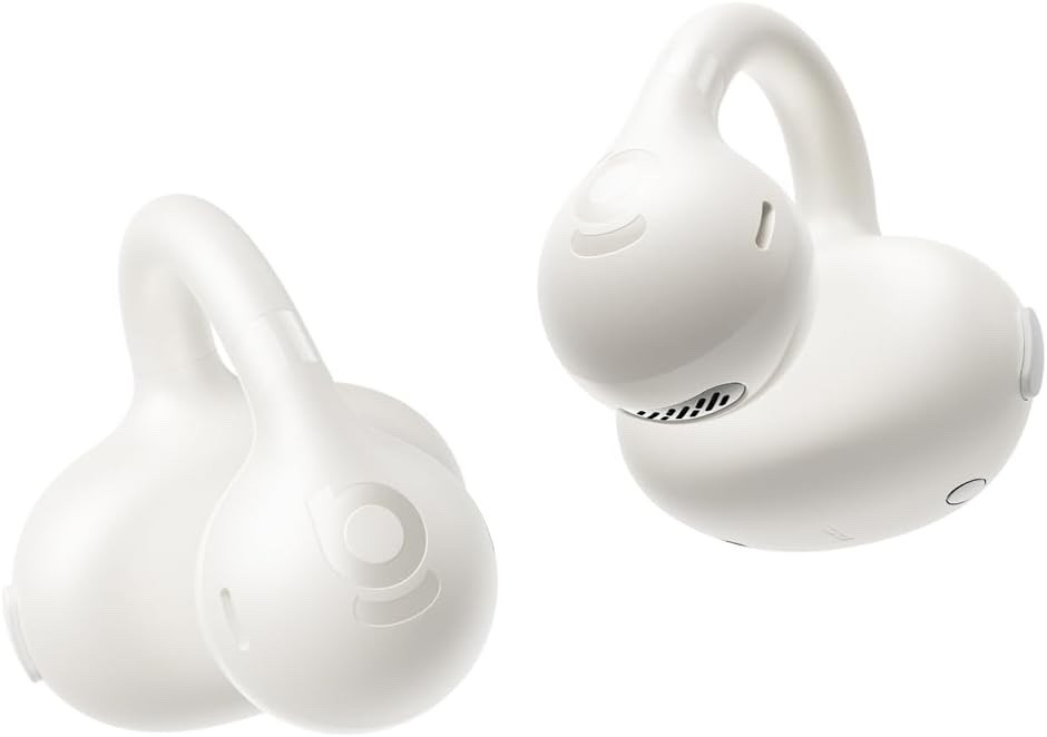 Baseus Bass BC1 Open Ear Earbuds Clip-On Headphones, Open Ring, Button Control