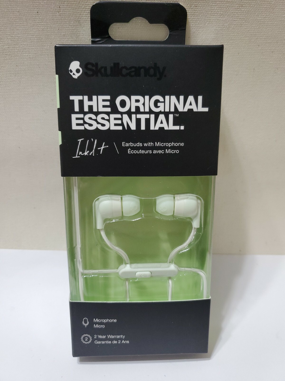 White Skullcandy Ink’d Plus In-Ear Earbud w/ Microphone The Original Essential