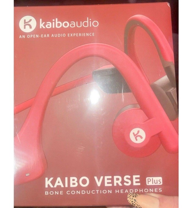 Kaibo Verse Plus – Bone Conduction Headphones (Red)New Sealed 🔥 Red