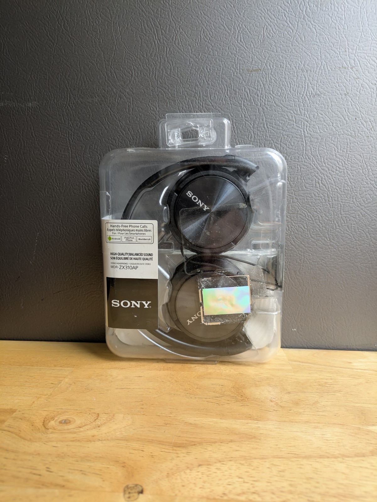Sony MDR-ZX310AP Wired Stereo Headphones For Smartphones – Black