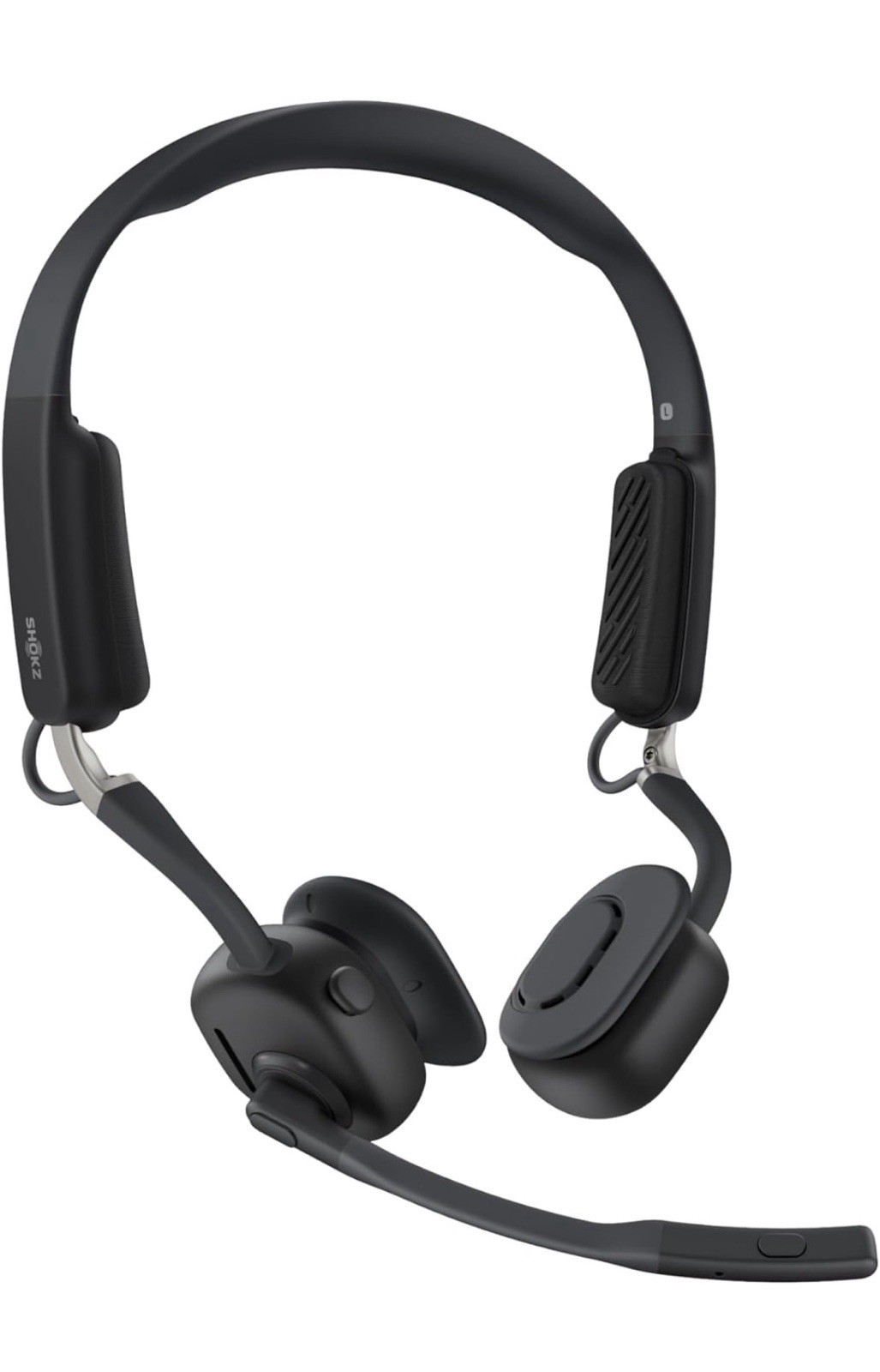 Shokz OpenMeet Bone Conduction Stereo 2.4GHz Headset Black With USB A Adapter
