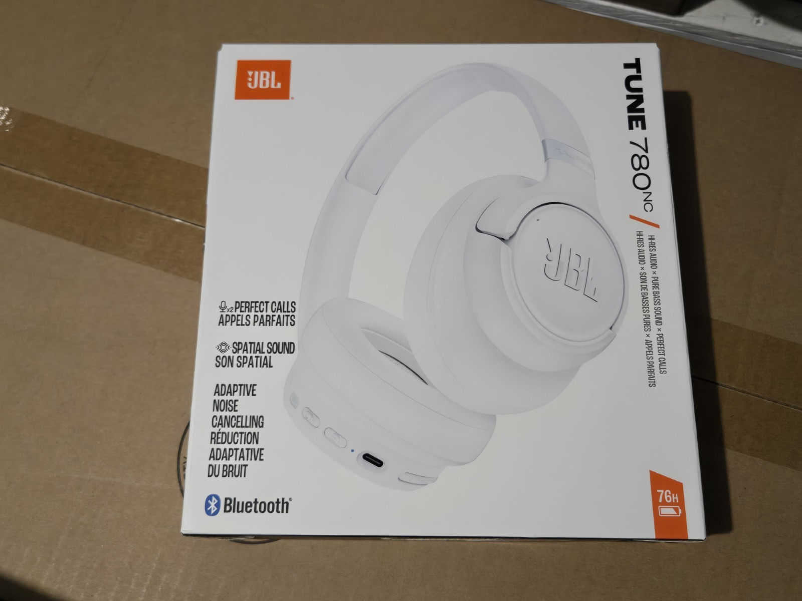 76 Hour JBL Tune 780NC Active Noise Cancelling Over Ear Bluetooth Headphone ANC