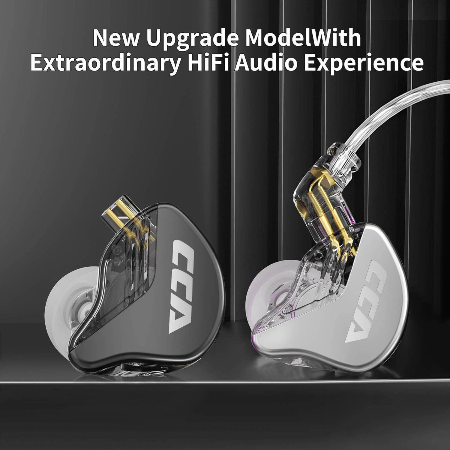 CRA in Ear Monitor Headphones, Ultra-Thin Diaphragm Dynamic Driver IEM Earphones