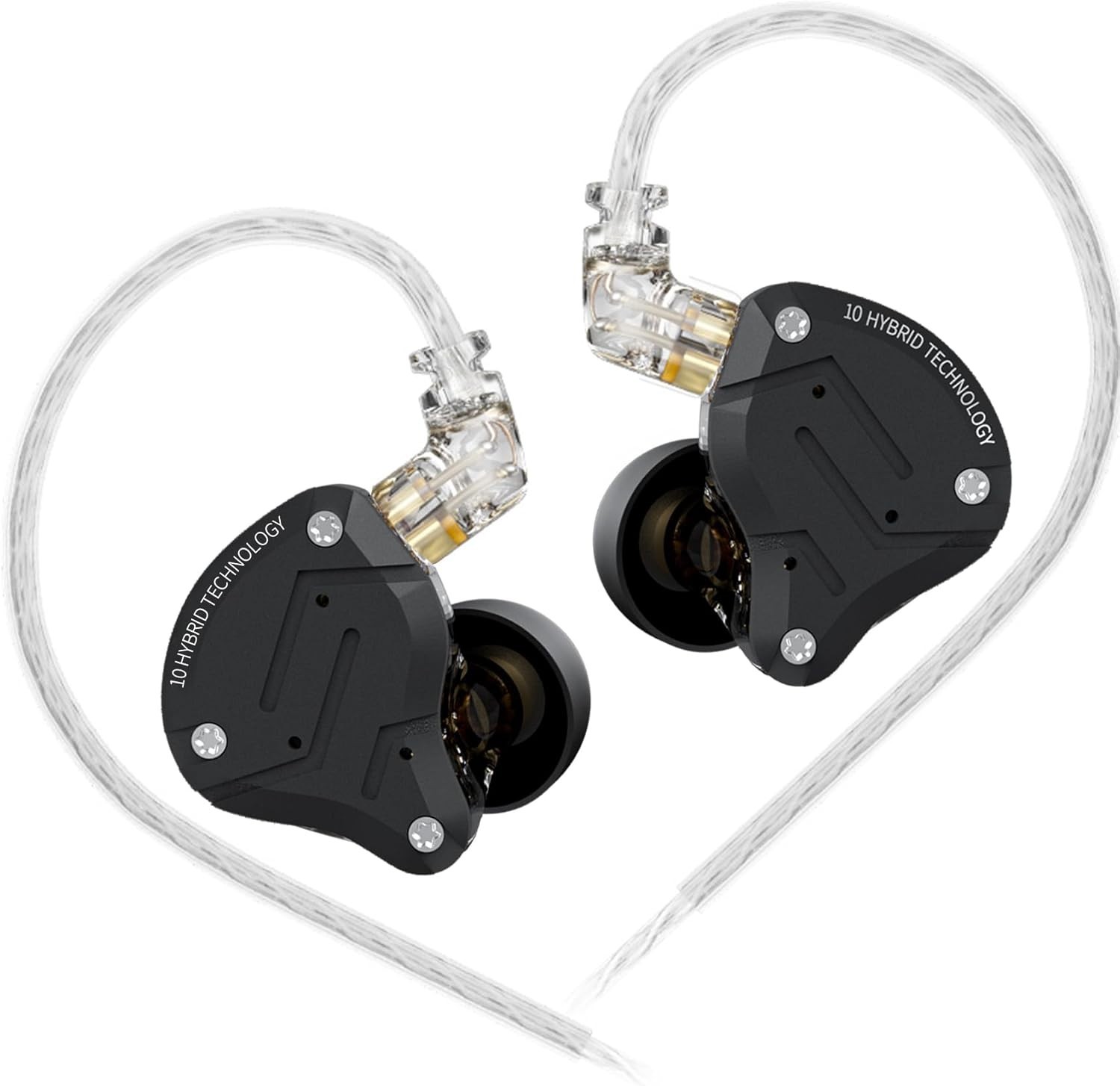 KZ ZS10 PRO Headphones: Ergonomic In-Ear Design with Detachable Cable