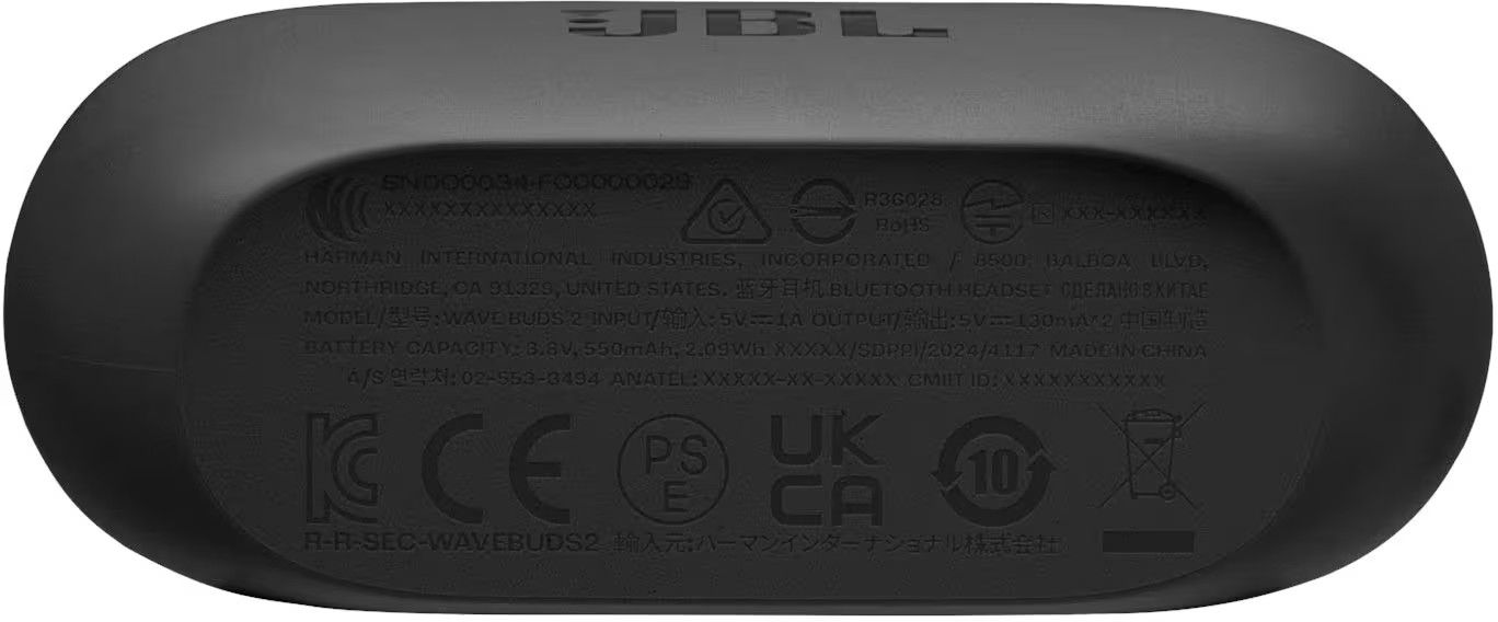 JBL – Vibe Buds 2 Noise Cancelling Earbuds – 2025 – Black