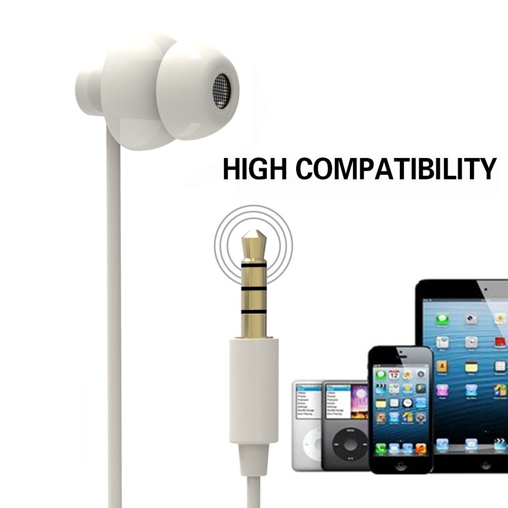 Ururtm Sleep Soundproof Earbuds Headphones, Noise 1 Count (Pack of 1), White
