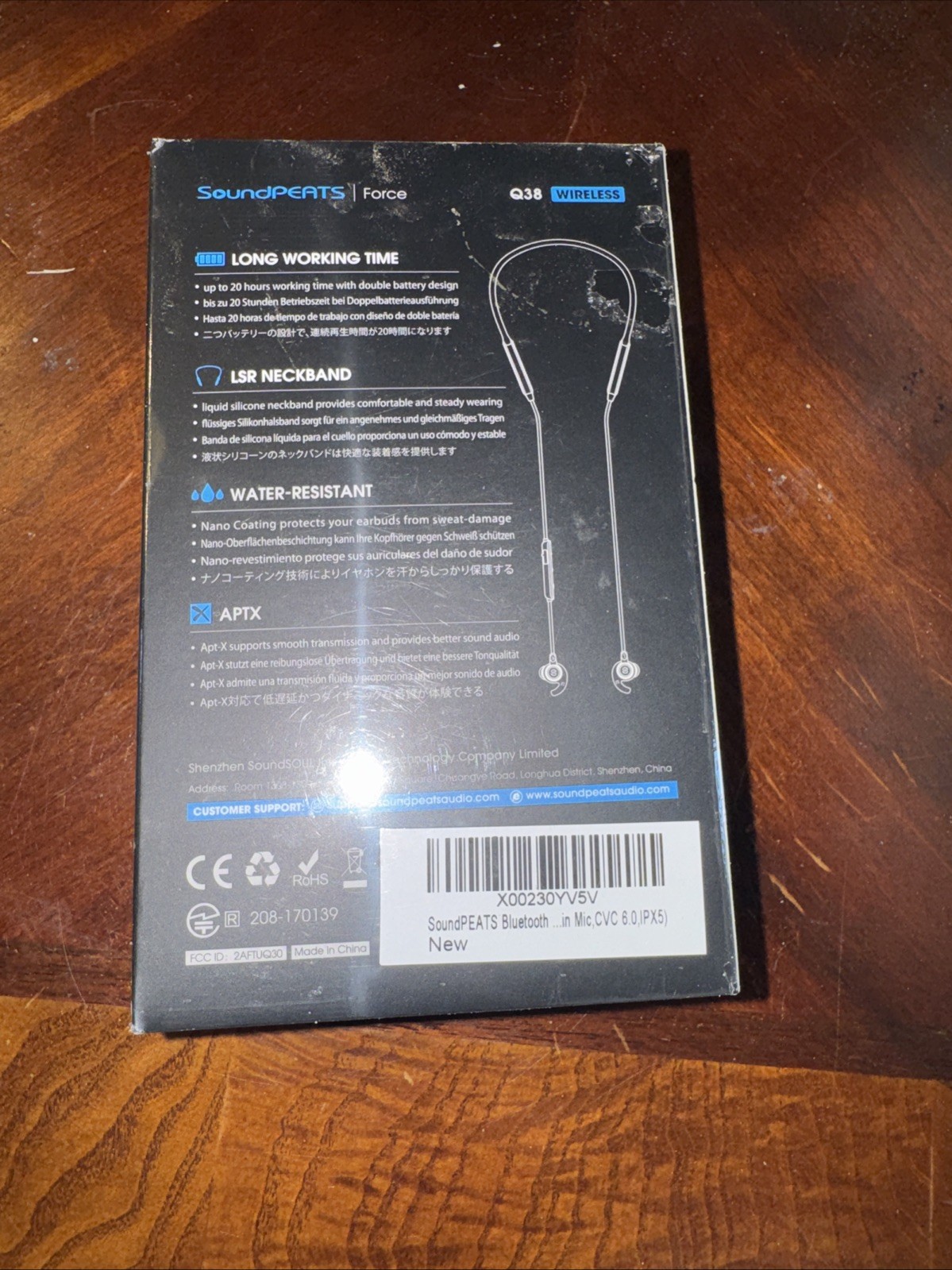 Force Bluetooth Wireless Neckband Earbuds BRAND NEW