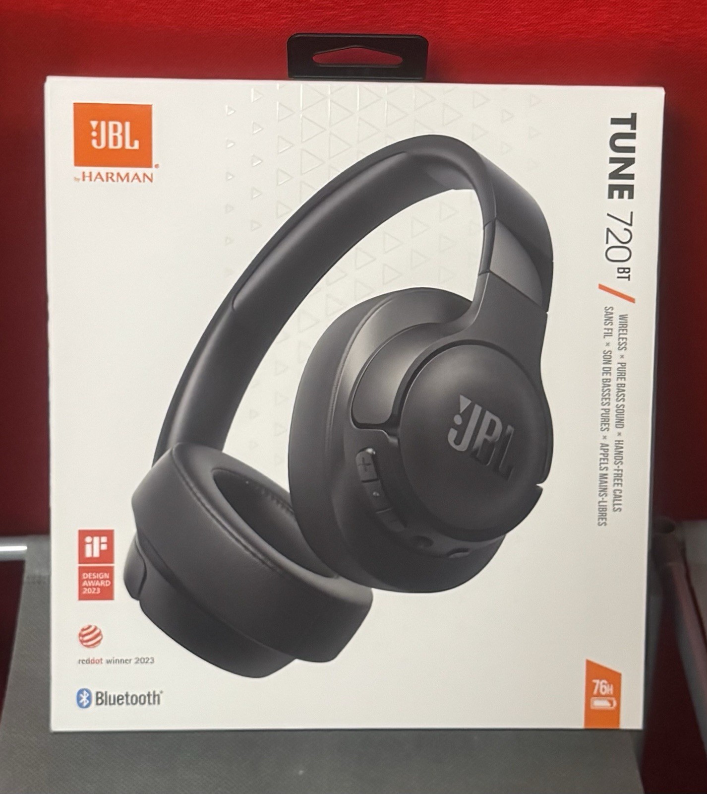 JBL Tune 720 BT Wireless Bluetooth Headphones Black