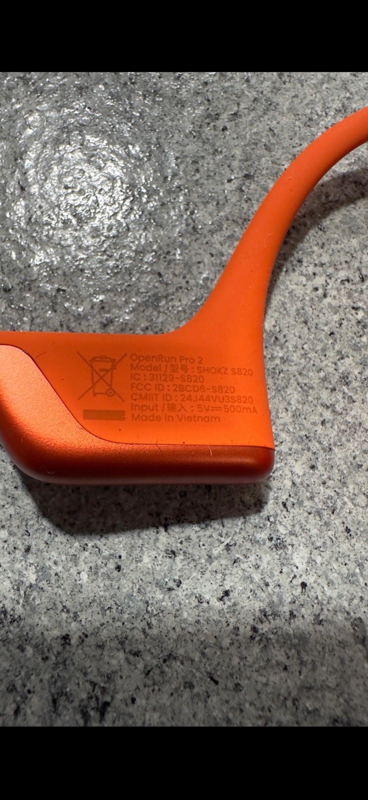 Shokz OpenRun Pro 2 Bone Conduction Open-Ear Bluetooth Sport Headphones Orange