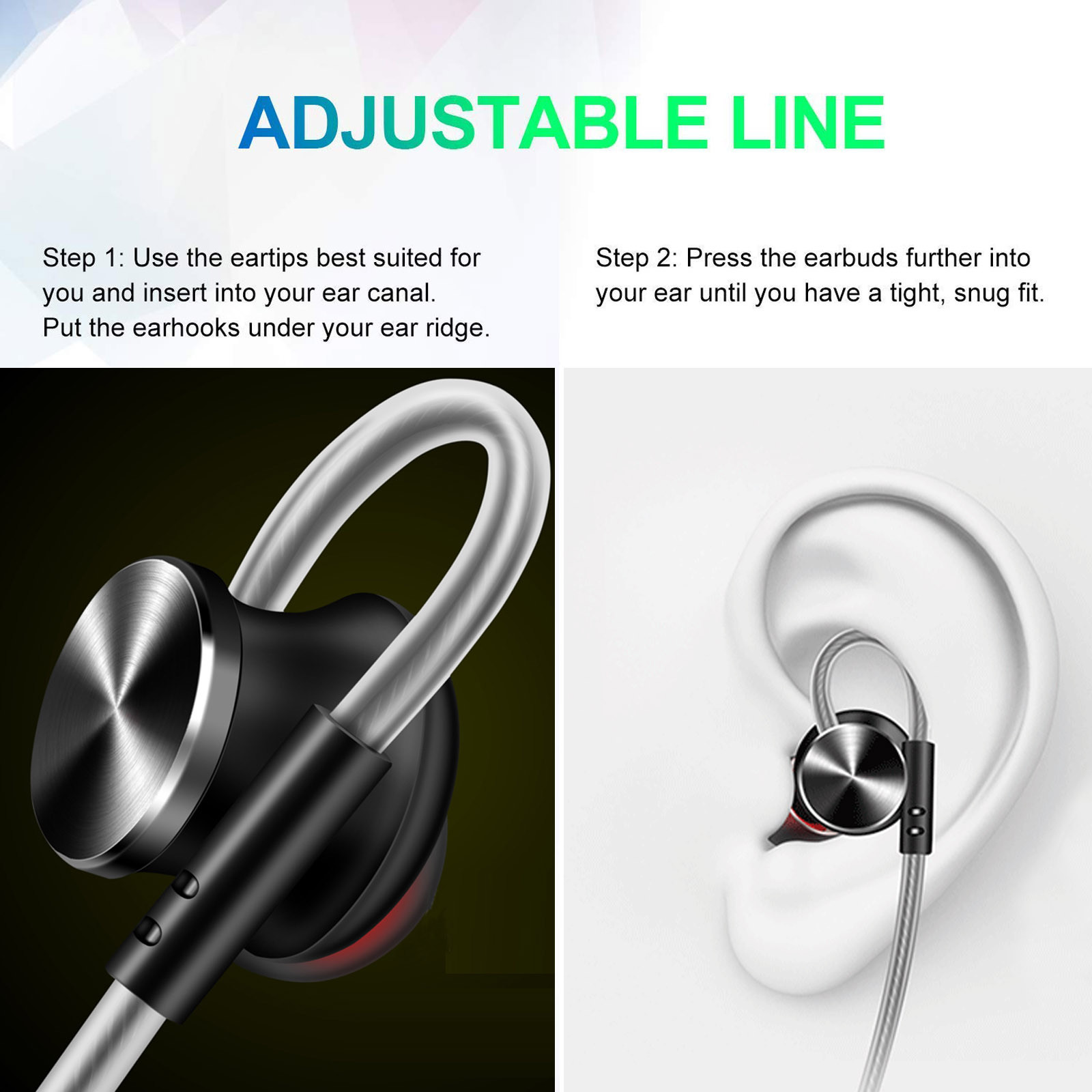 Non-Slip Super Bass Headset 3.5mm In-Ear Earphone Stereo Earbuds Headphones