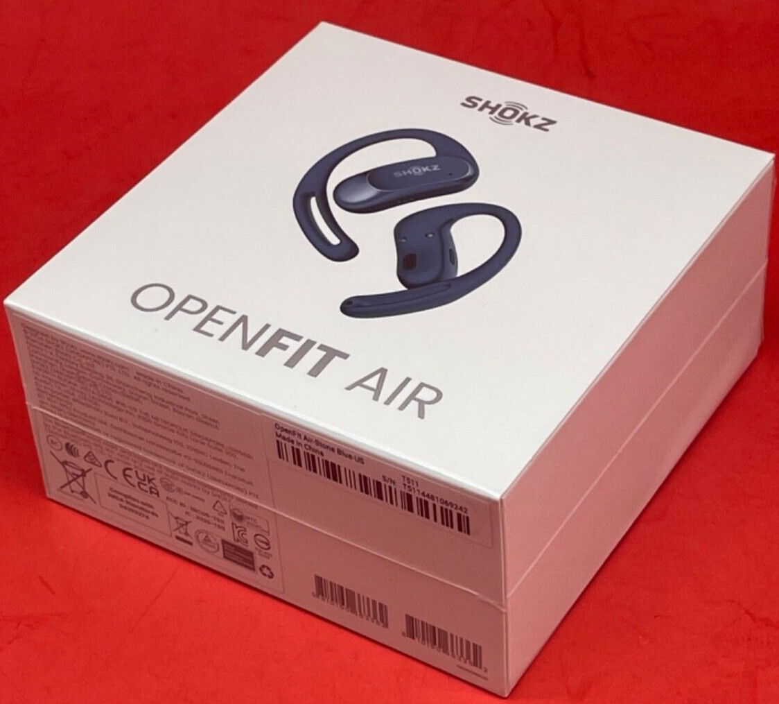Shokz OpenFit Air Open-Ear True Wireless Earbuds x Stone Blue SHOK Z OpenAIR bud