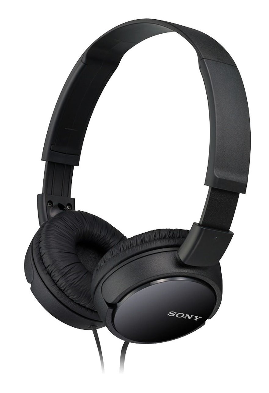 Sony MDR-ZX110 Wired Over-Ear Headphones Black Foldable, 30mm Drivers