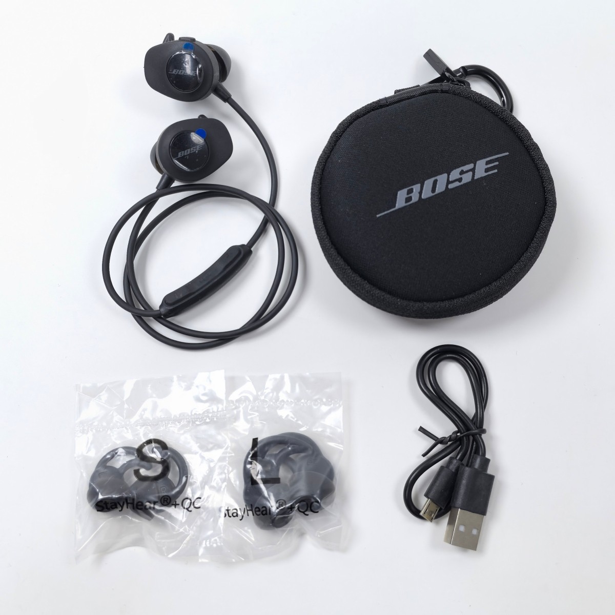 Bose SoundSport In-Ear Headphones Wireless Bluetooth Neckband Earbuds Black