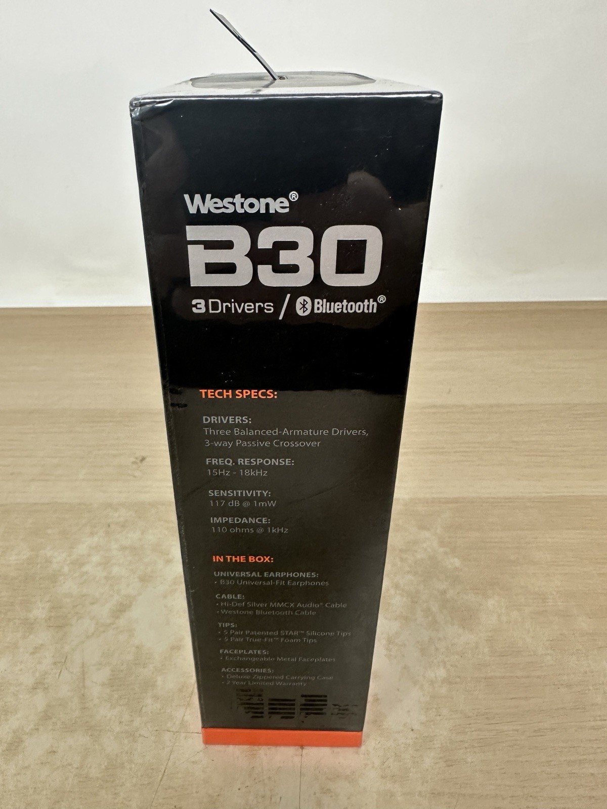 Westone B30 3-Driver True-Fit Earphones w/ High-Def MMCX & Bluetooth *NEW SEALED