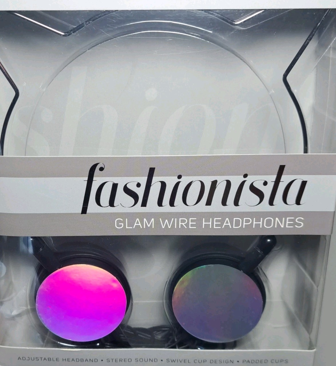 Fashion Headphones Fashionista Glam Wire Adjustable Warddrobe Party Music NEW