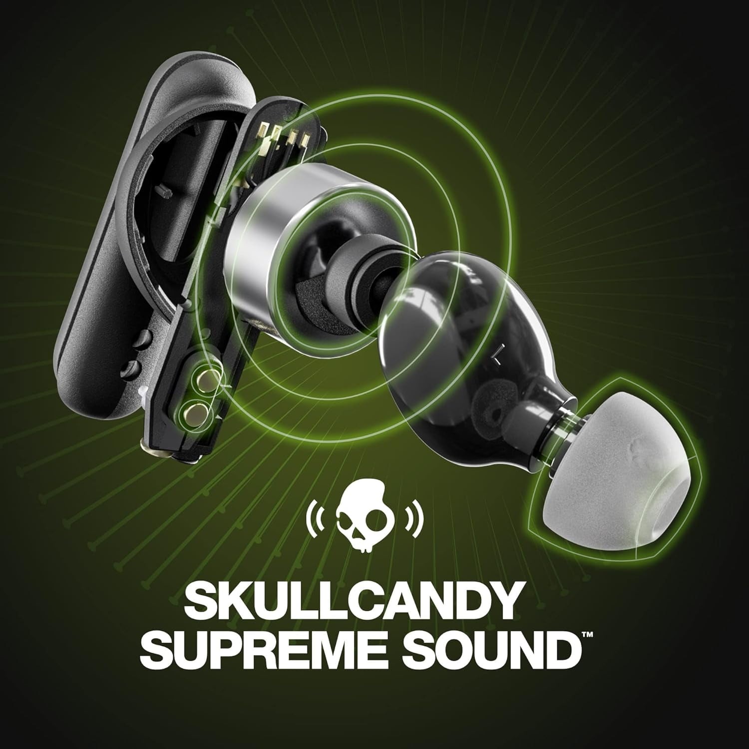 Skullcandy Smokin’ Buds XT True Wireless in-Ear Earbuds, Black