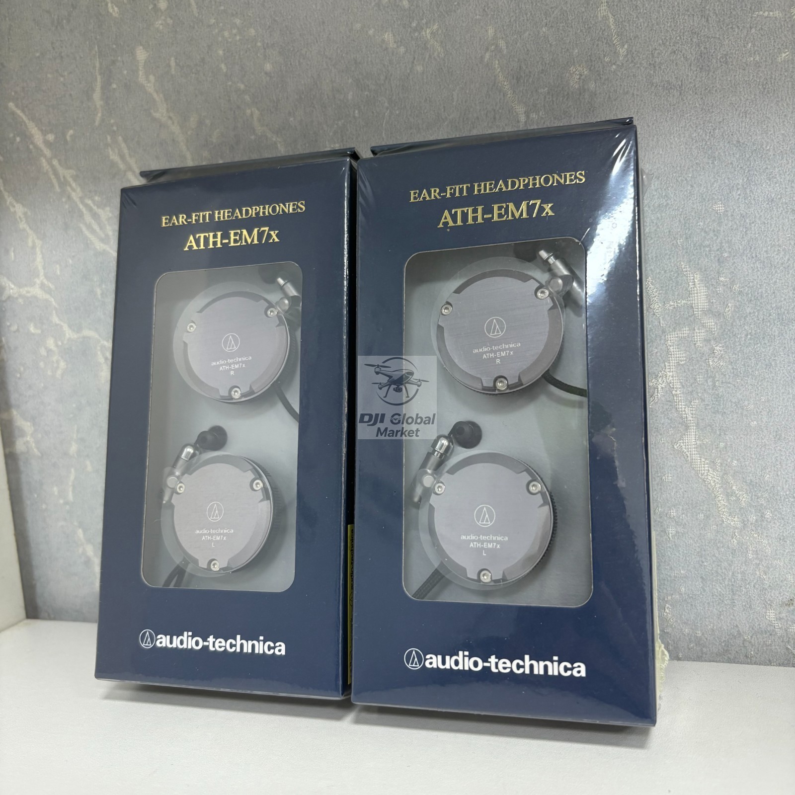 Original Audio-Technica ATH-EM7X Adjustable Aluminum Clip-On Headphones