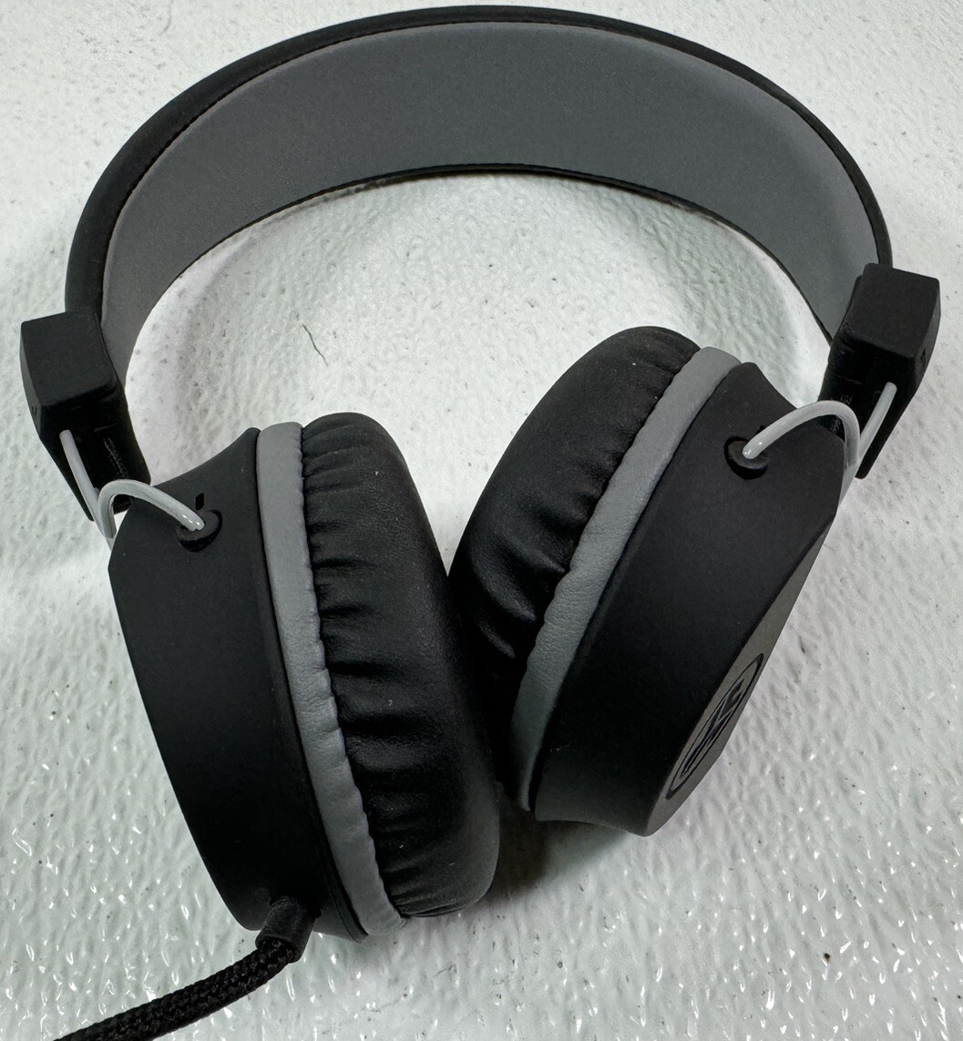 JLAB NEON ON EAR WIRED HEADPHONES BLACK COLOR – NEW
