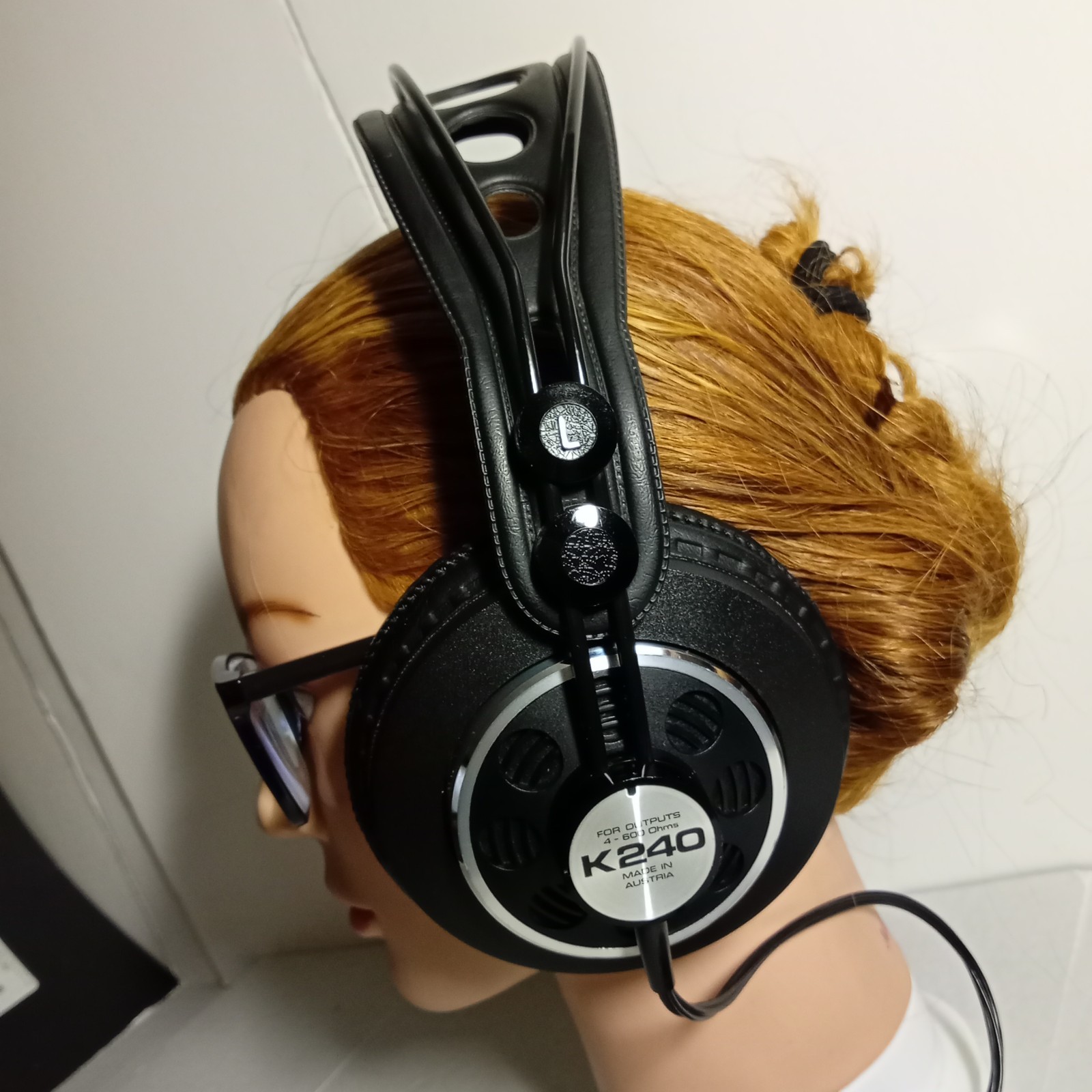 Vintage 70s AKG K240 Sextett 4-600 Ohms Stereo Headphones Made in Austria Tested