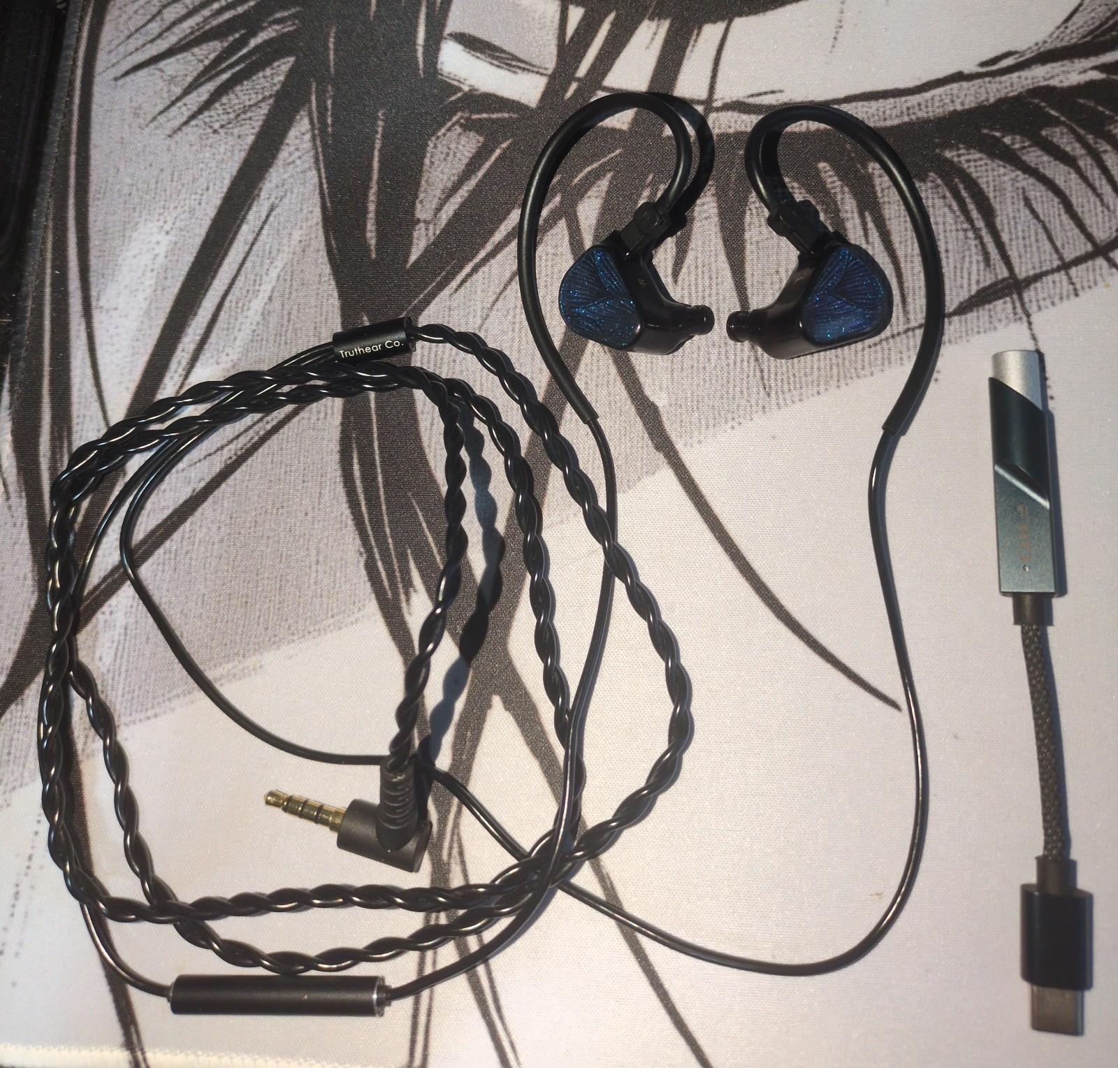 Truthear x Crinacle Zero Blue 2 IEMs W/ Fiio KA11 Dac Amplifier