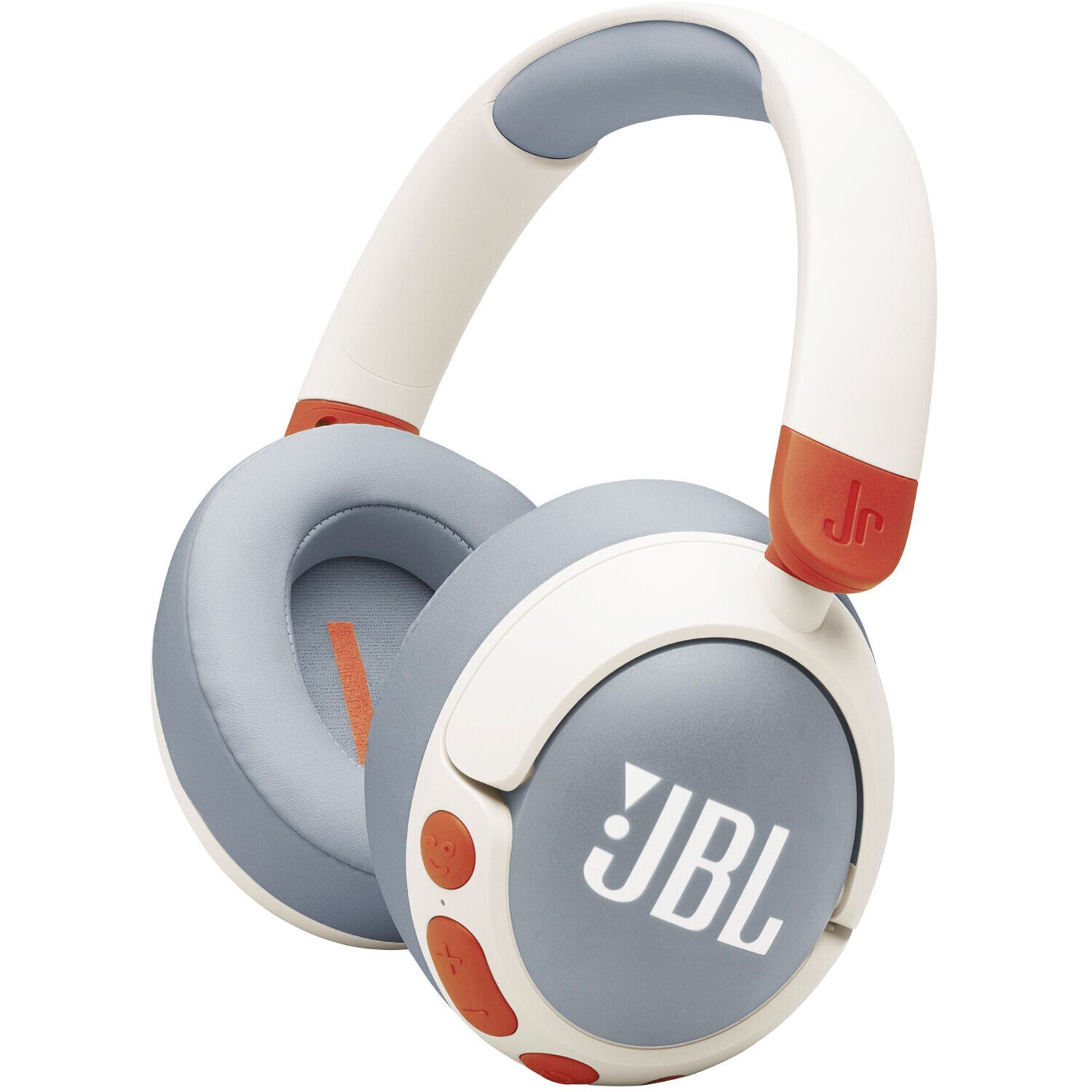 JBL Junior 470NC Noise-Canceling Bluetooth Over-Ear Headphones for Kids (White)