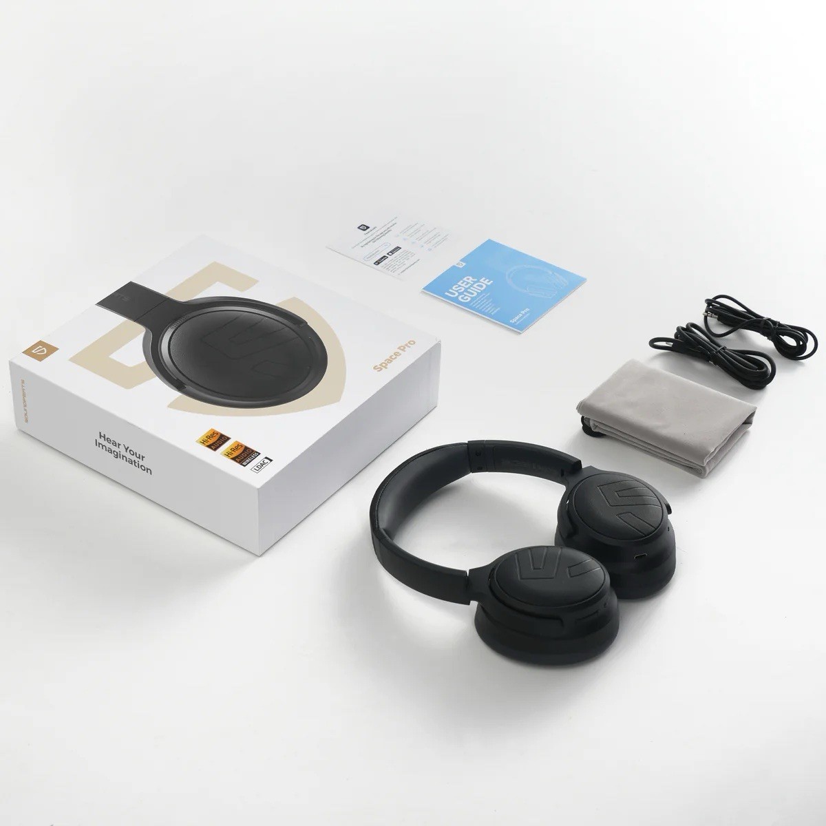 SoundPeats Space Pro Hi-Res Audio with LDAC and -47dB Hybrid ANC Driver 40mm x 2