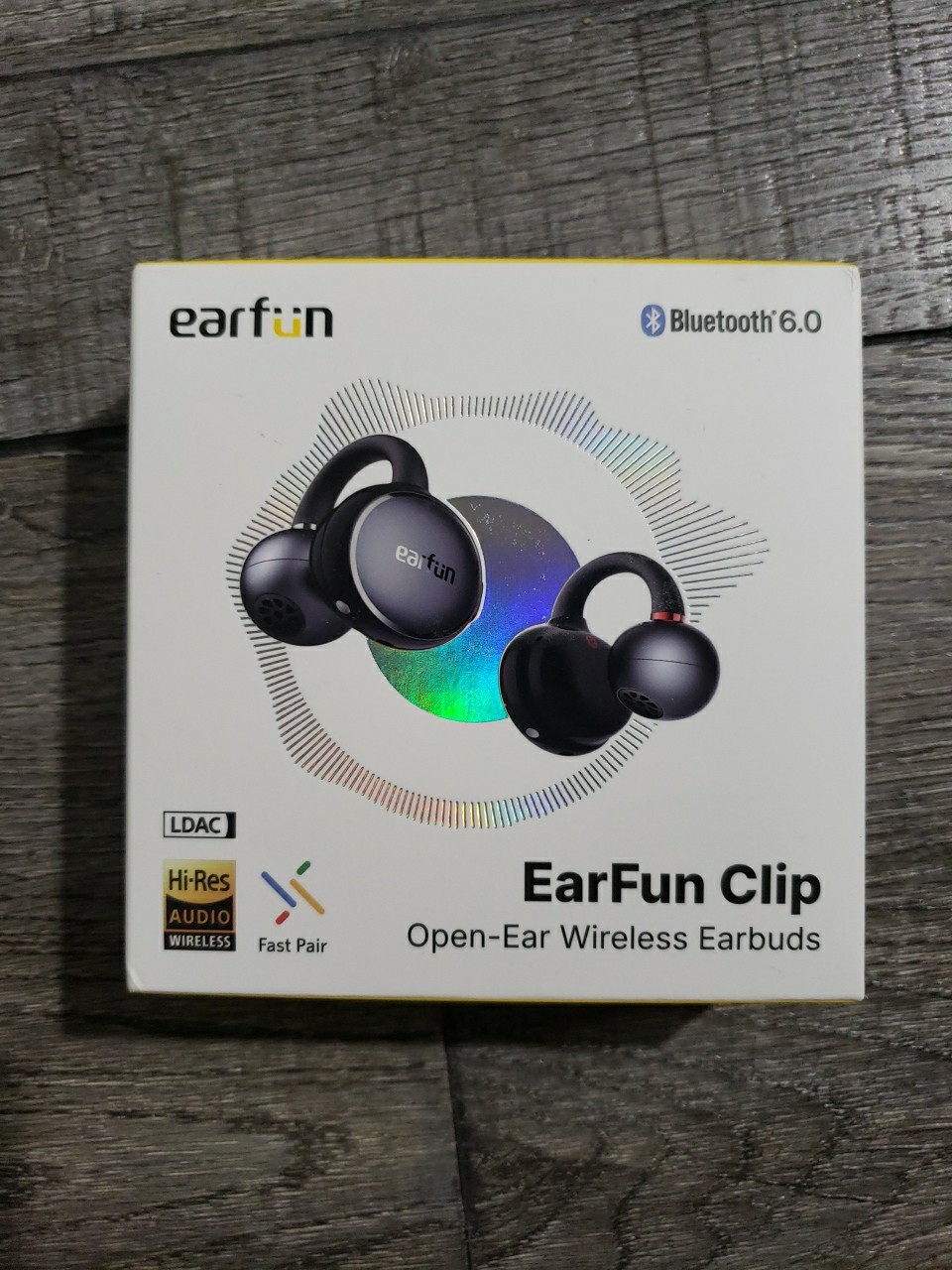EarFun Clip Open Ear Earbuds, Wireless Clip On Headphones