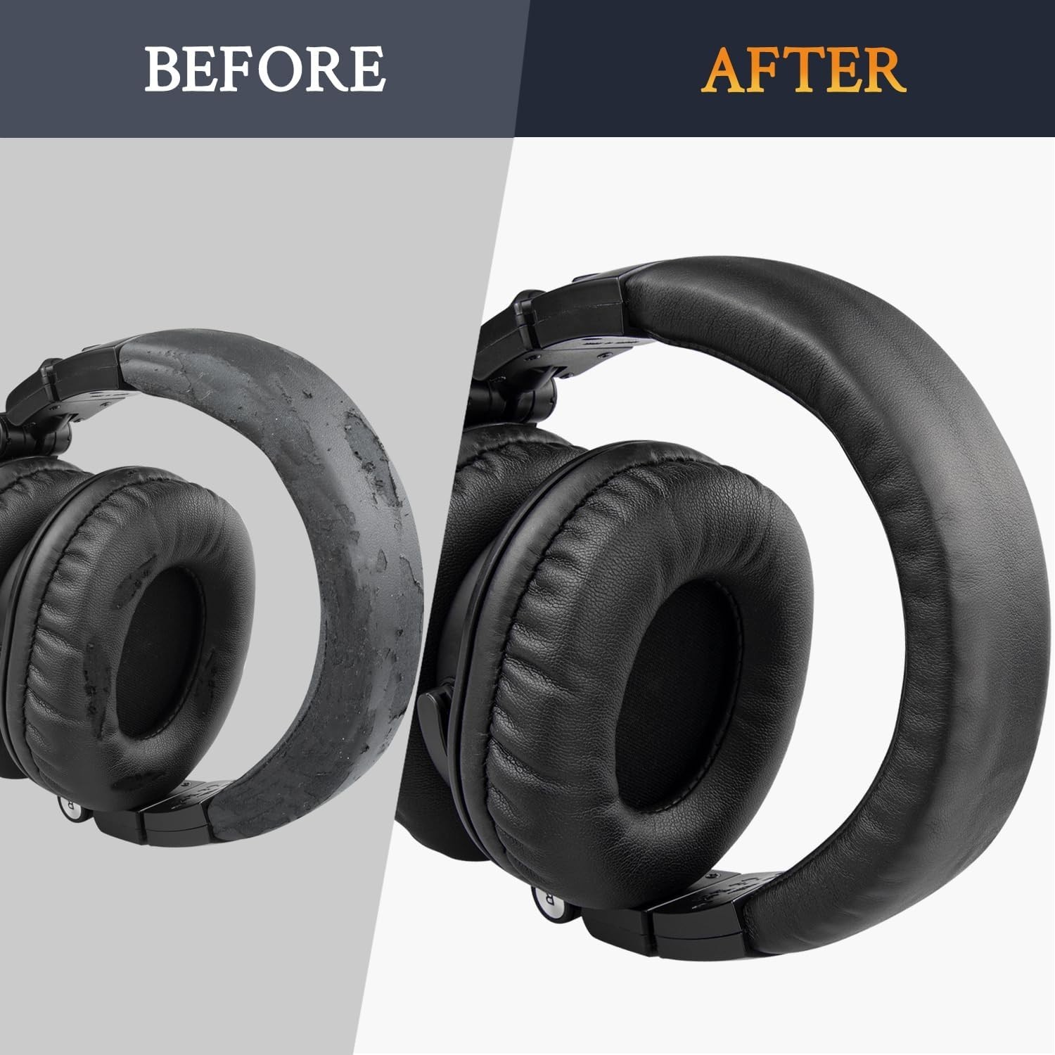 Enhanced Noise Isolation Ear Pads, Headband & Silicone Covers for ATH M50 Models