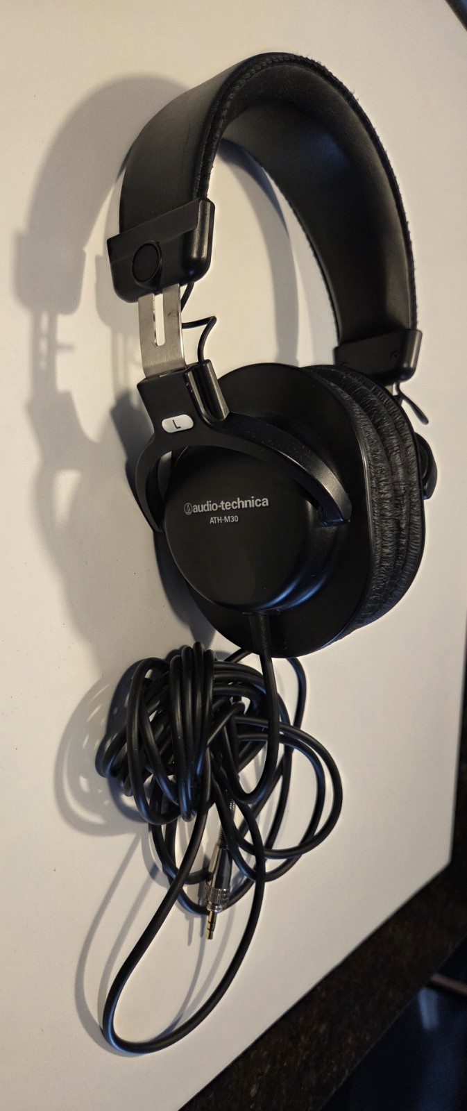 Audio-Technica ATH-M30x Black Over-Ear Headphones Adjustable Headband