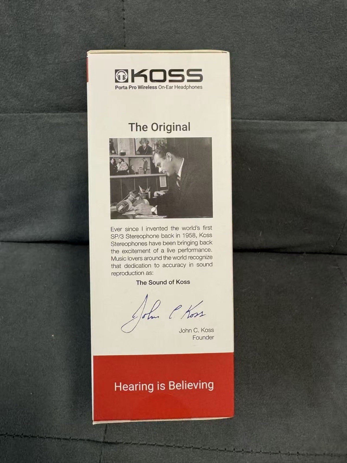 Koss PORTA Pro Black on Ear Headphones With Case Black
