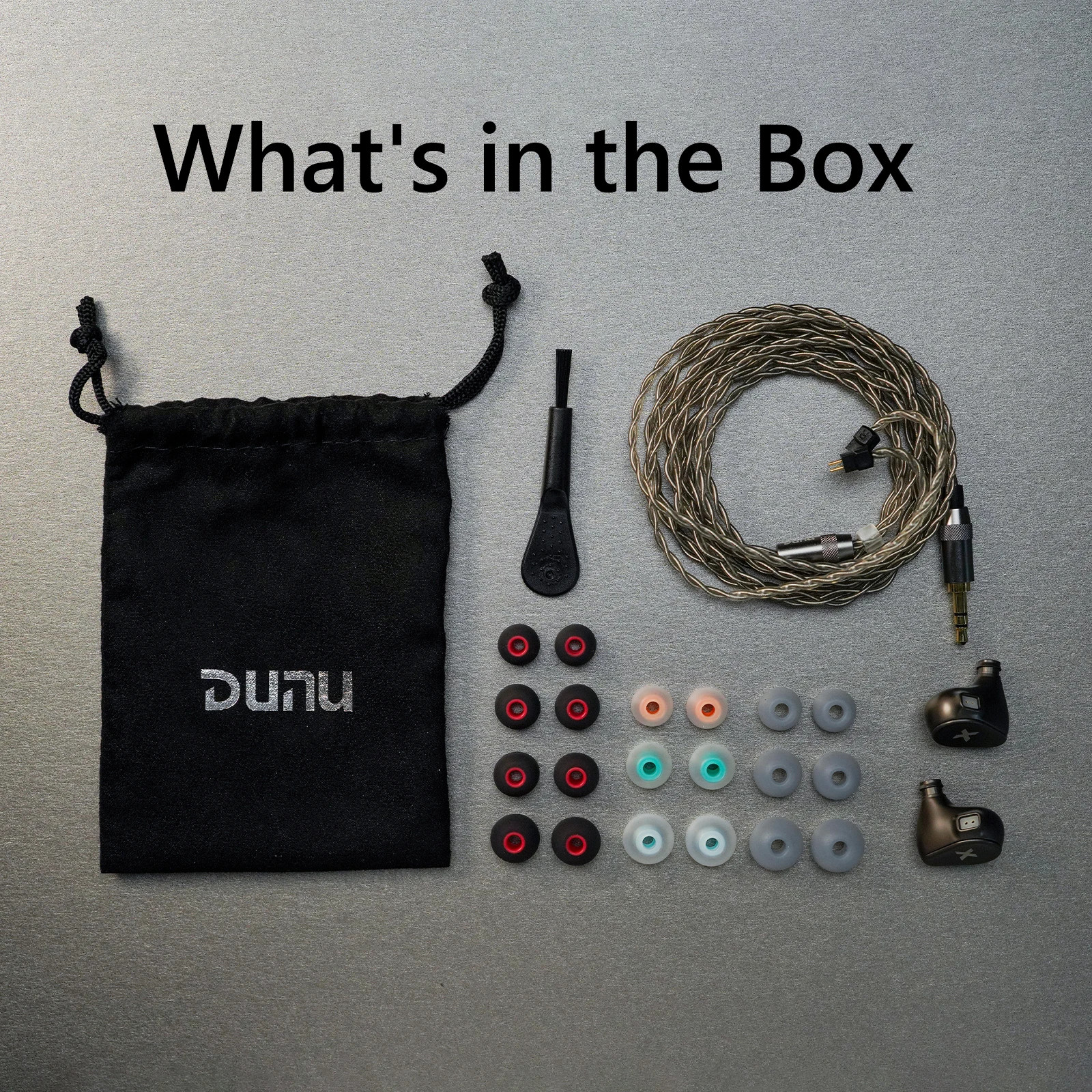 DUNU Titan X HiFi IEM Earphones Dual Magnetic Driver Metal 3.5mm/USB-C Mic
