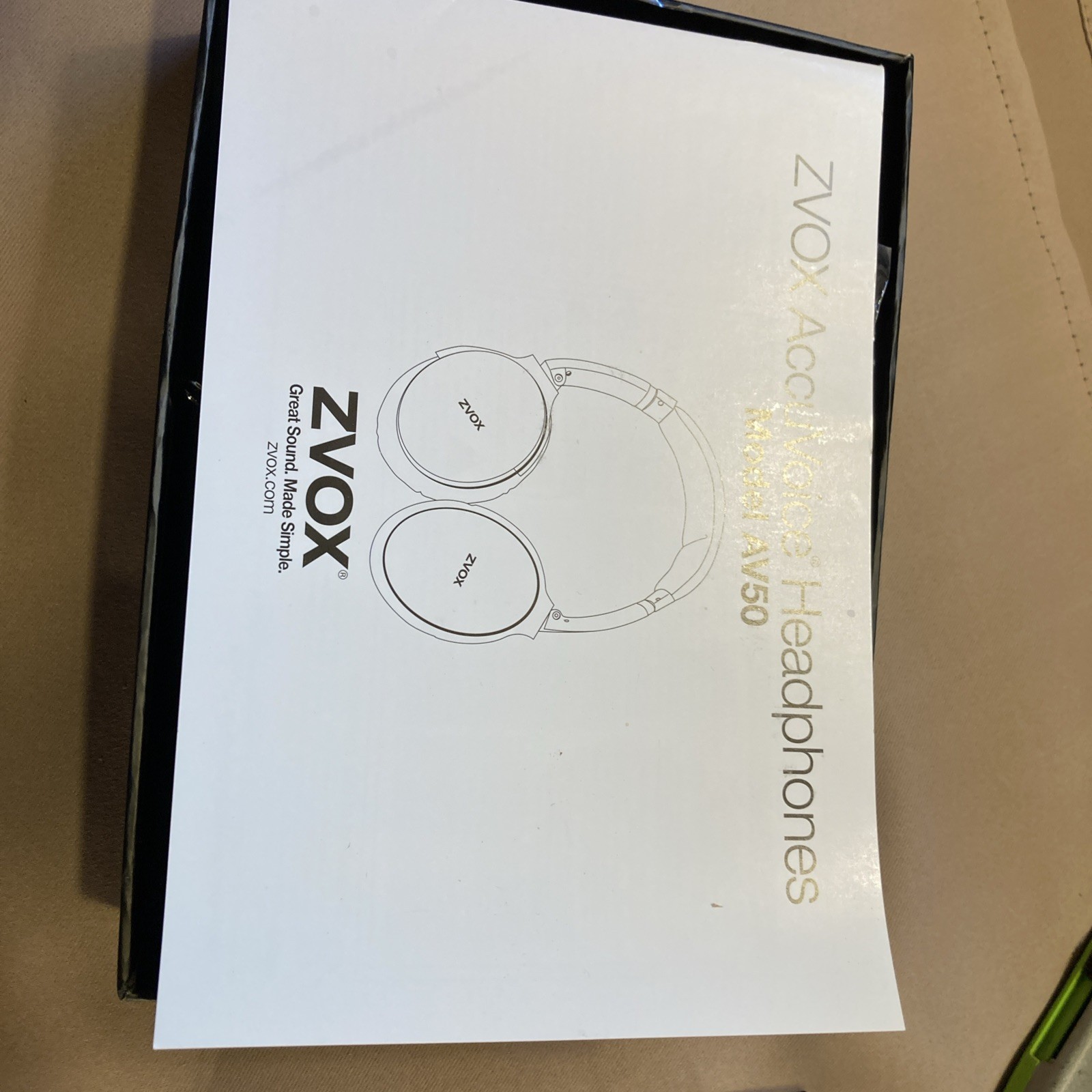 Zvok Accu Voice Headphones Model AV50 Noise Cancelling Bluetooth Headphones