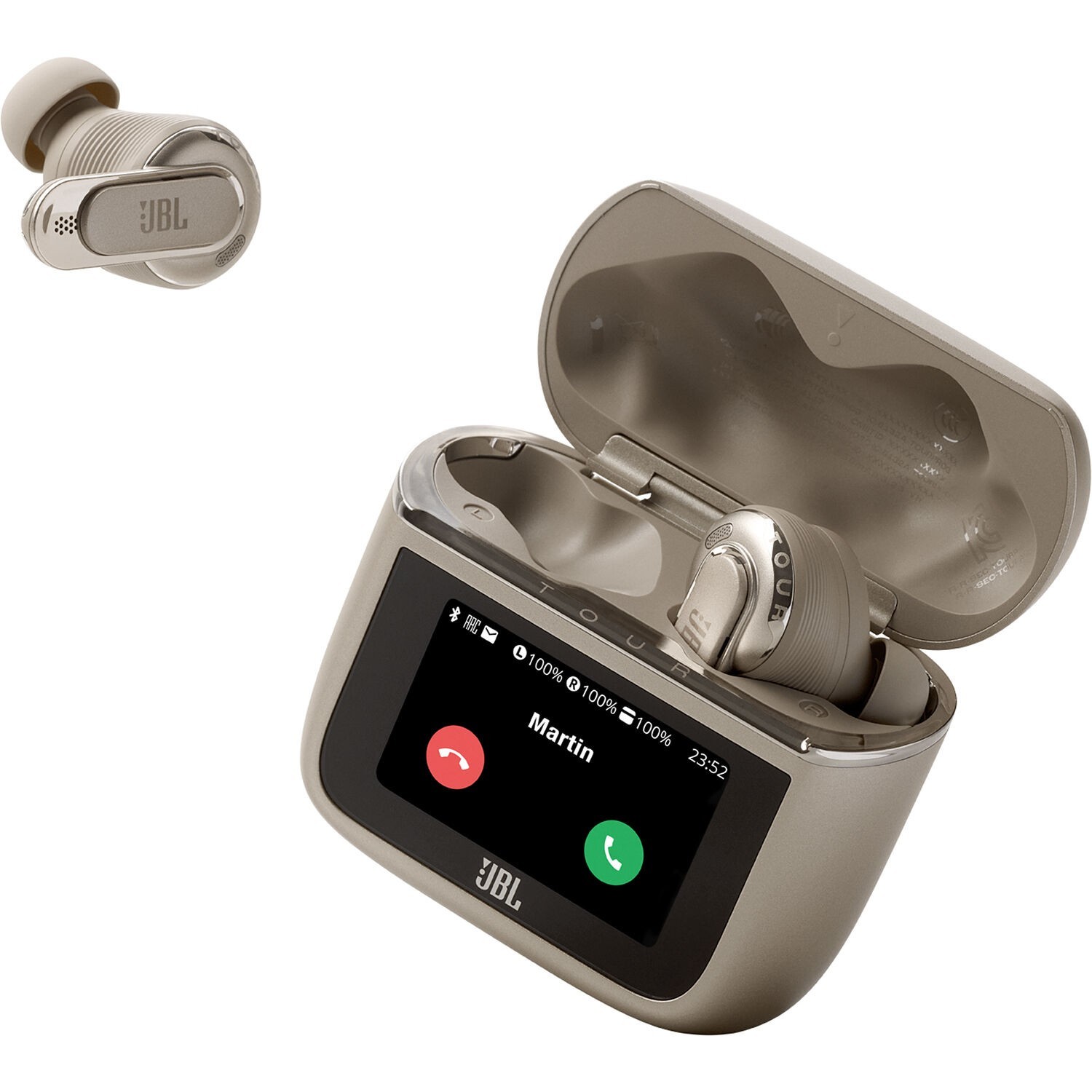 JBL Tour Pro 3 True Wireless Noise-Canceling Earbuds (Latte)