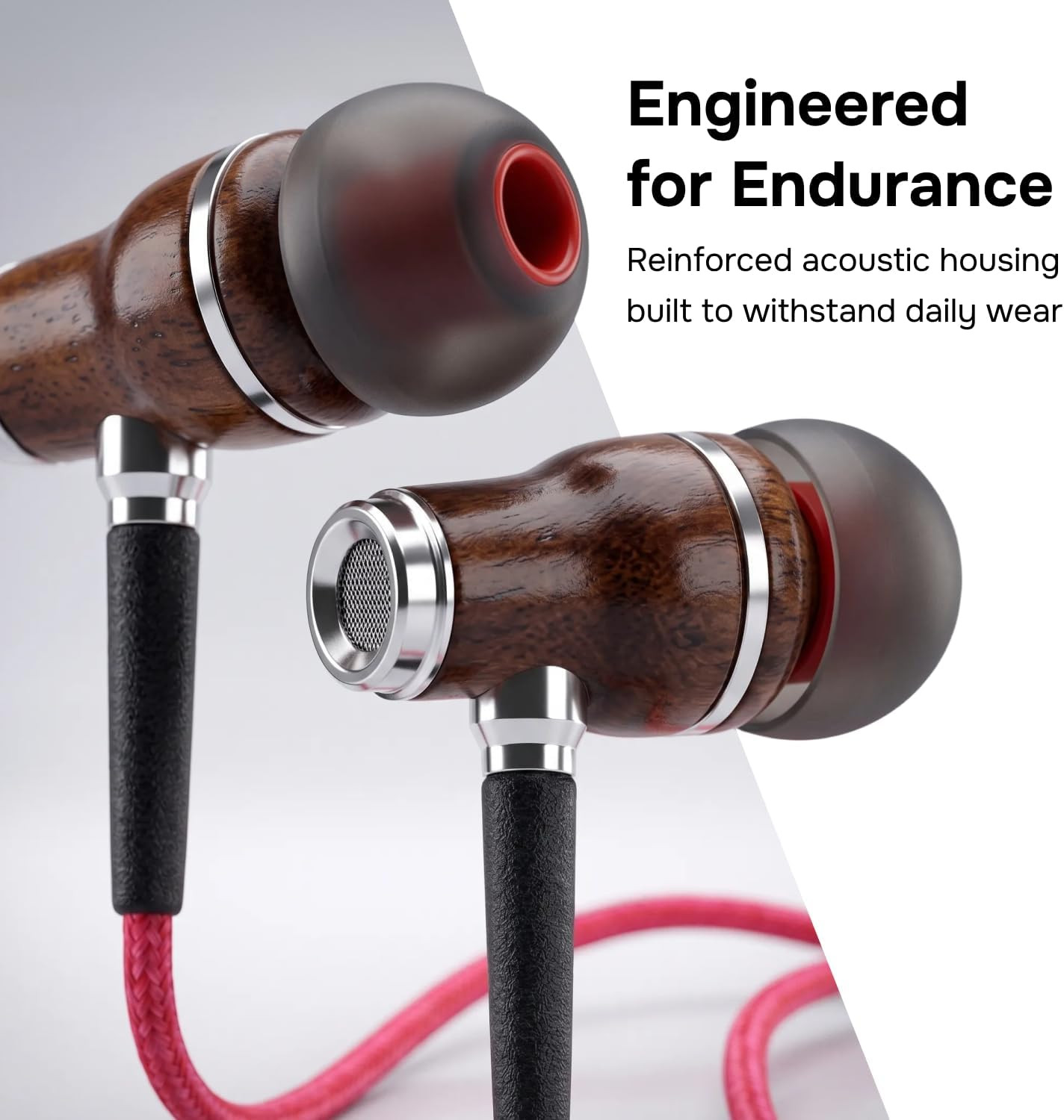 Wired Earbuds with Microphone – Noise Isolation Ear Buds with Mic, in Ear Headph