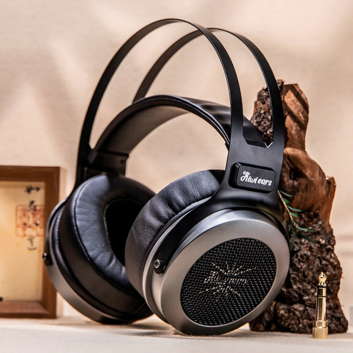 Kiwi Ears Altruva Open-Back 50mm Studio Monitor Headphones 3.5mm Black/Gray