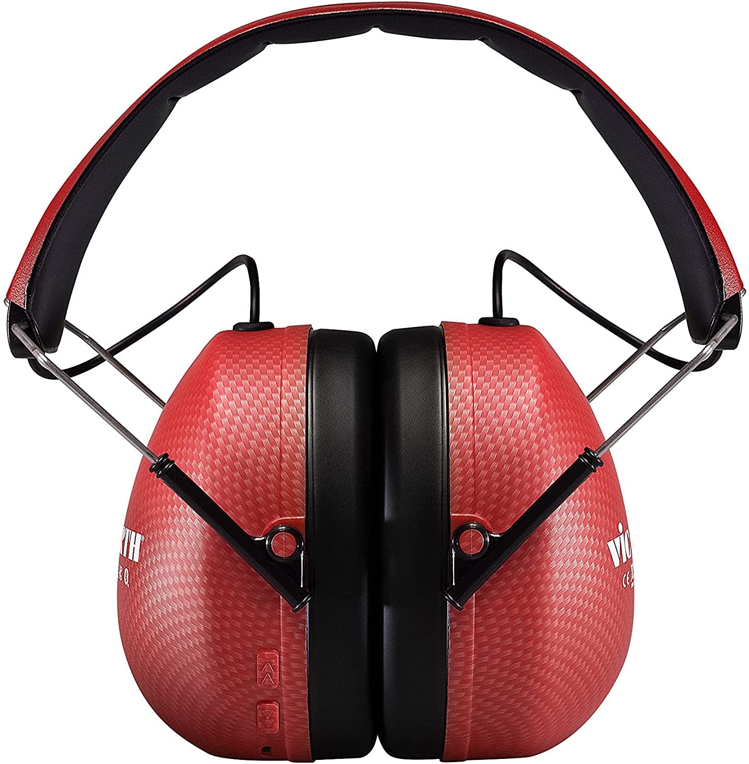 Vic Firth VXHP0012 Bluetooth Isolation Headphones, Red