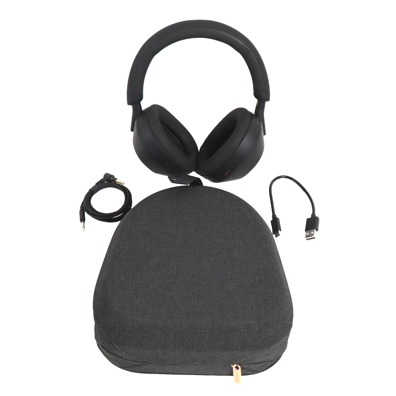 Sony WH-1000XM5/B Wireless Noise Canceling Over-Ear Headphones – W Case & Cables