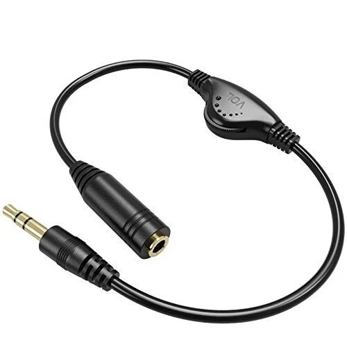 Inline Volume Sound Control Adapter Cable Aux Extension For 3.5MM Headphone