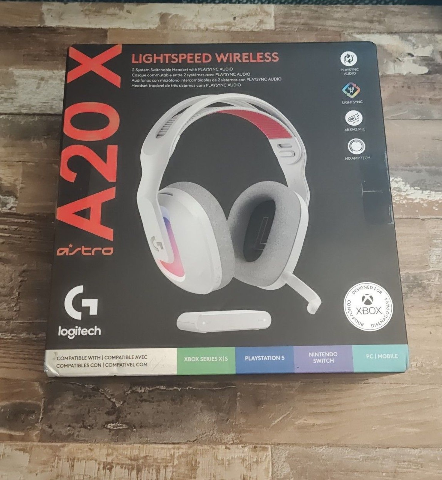 Astro A20 X Wireless Gaming Headset White PS5 PS4 PC Mac Open Box