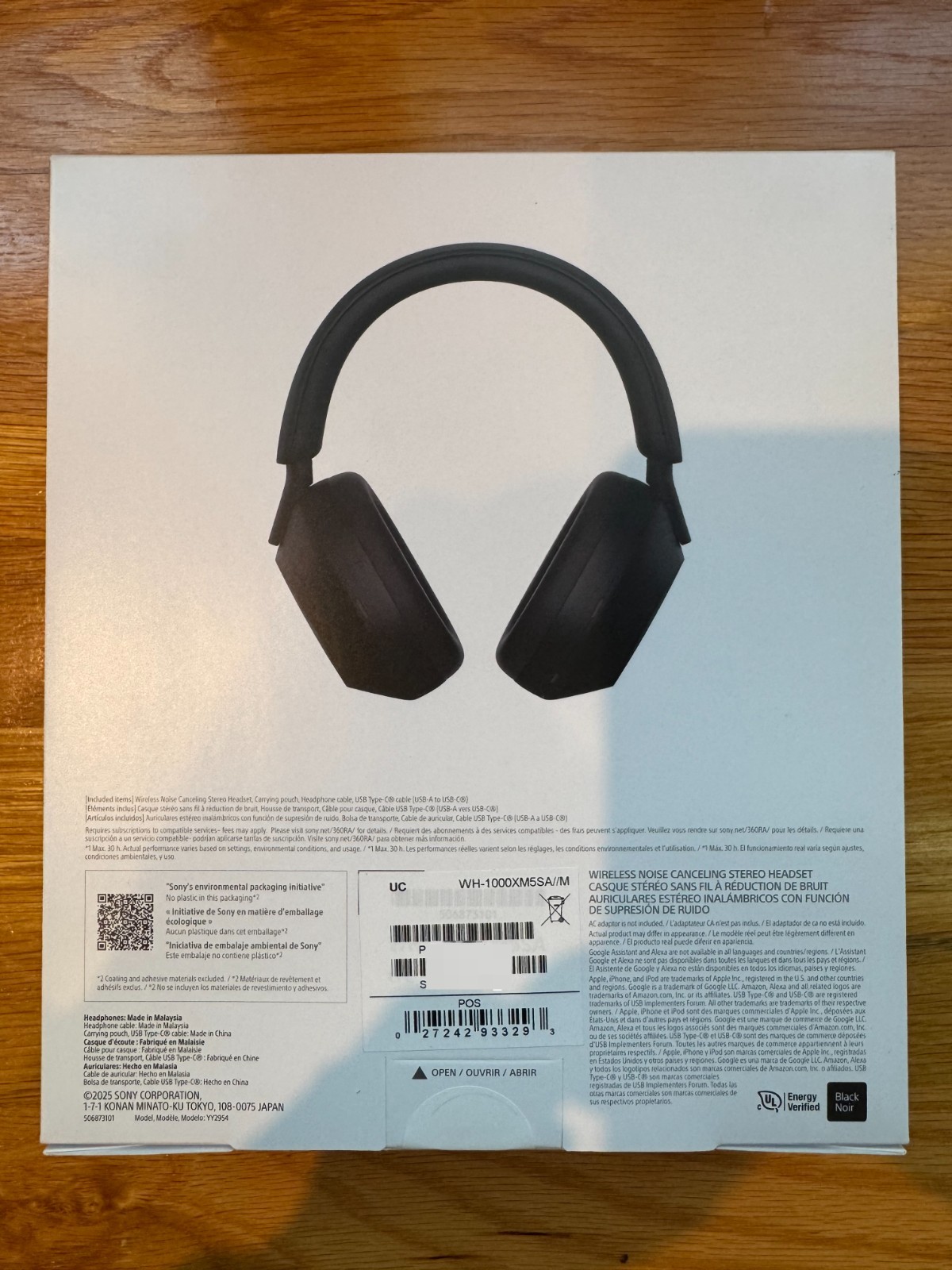 Sony WH-1000XM5SA Wireless Active Noise-Cancellation Bluetooth Headphones -Black