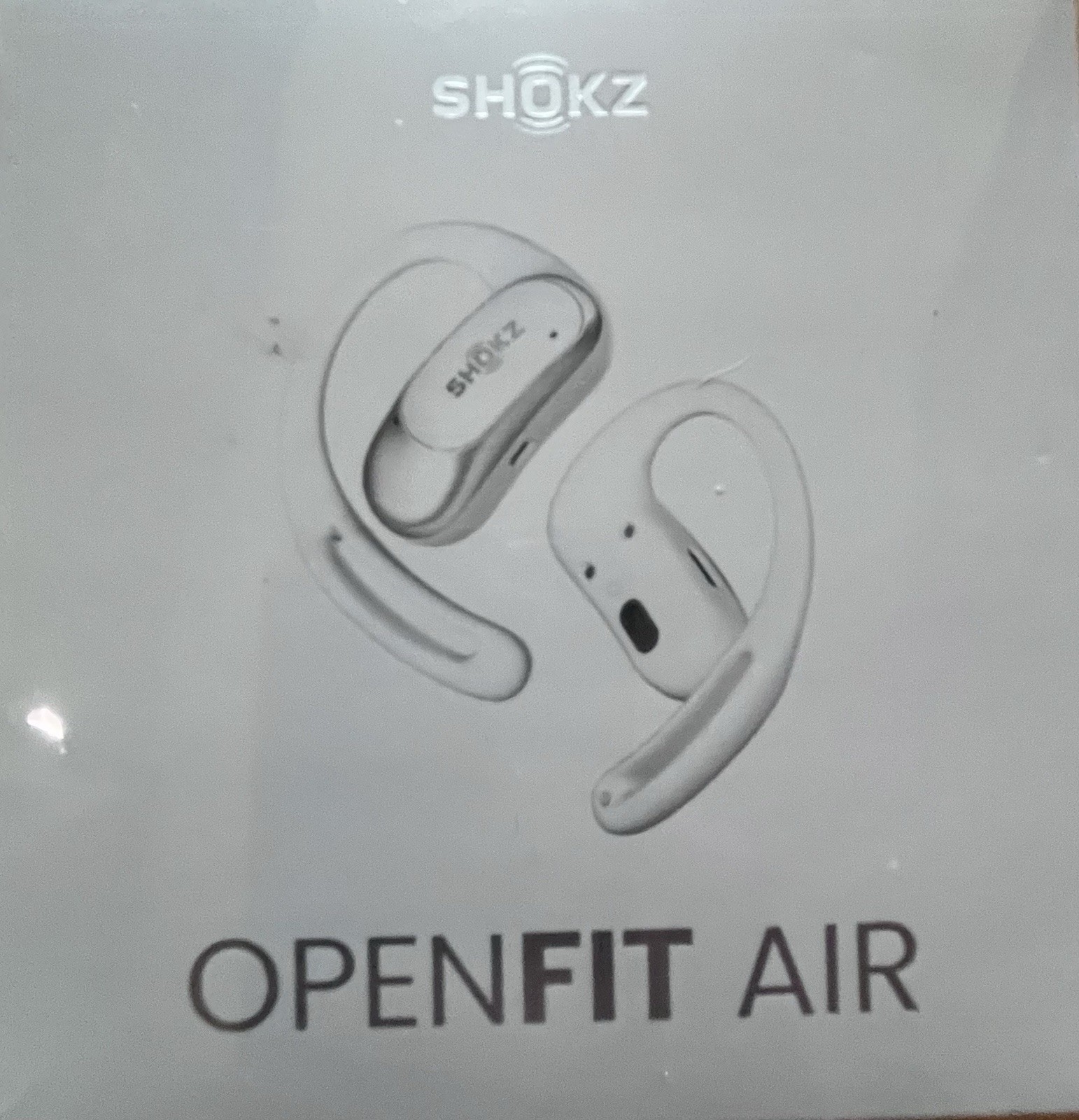 SHOKZ OpenFit Air Open Ear True Wireless Earbuds with Charging Case White