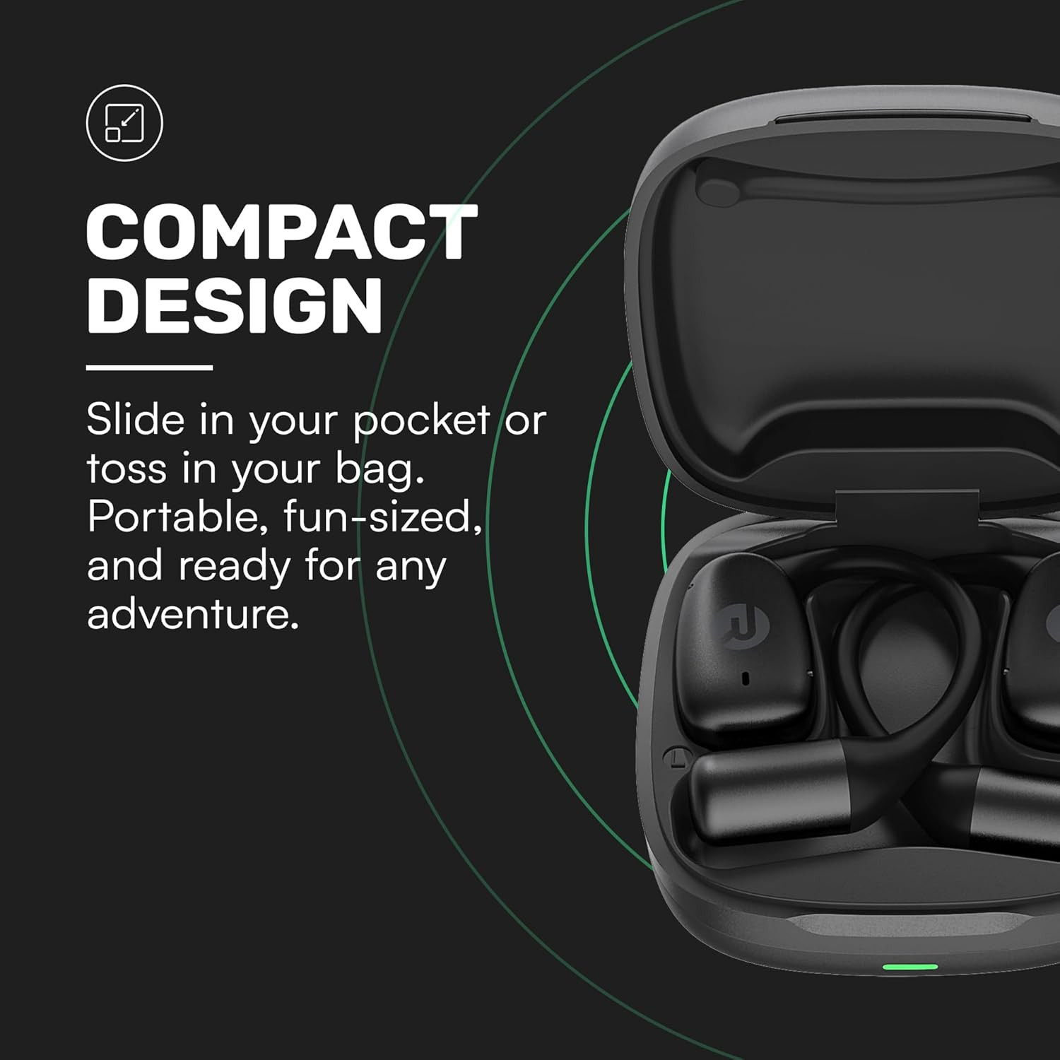 Essential Open Ear Earbuds – Open Ear Headphones, Earbuds Wireless Bluetooth, Sw
