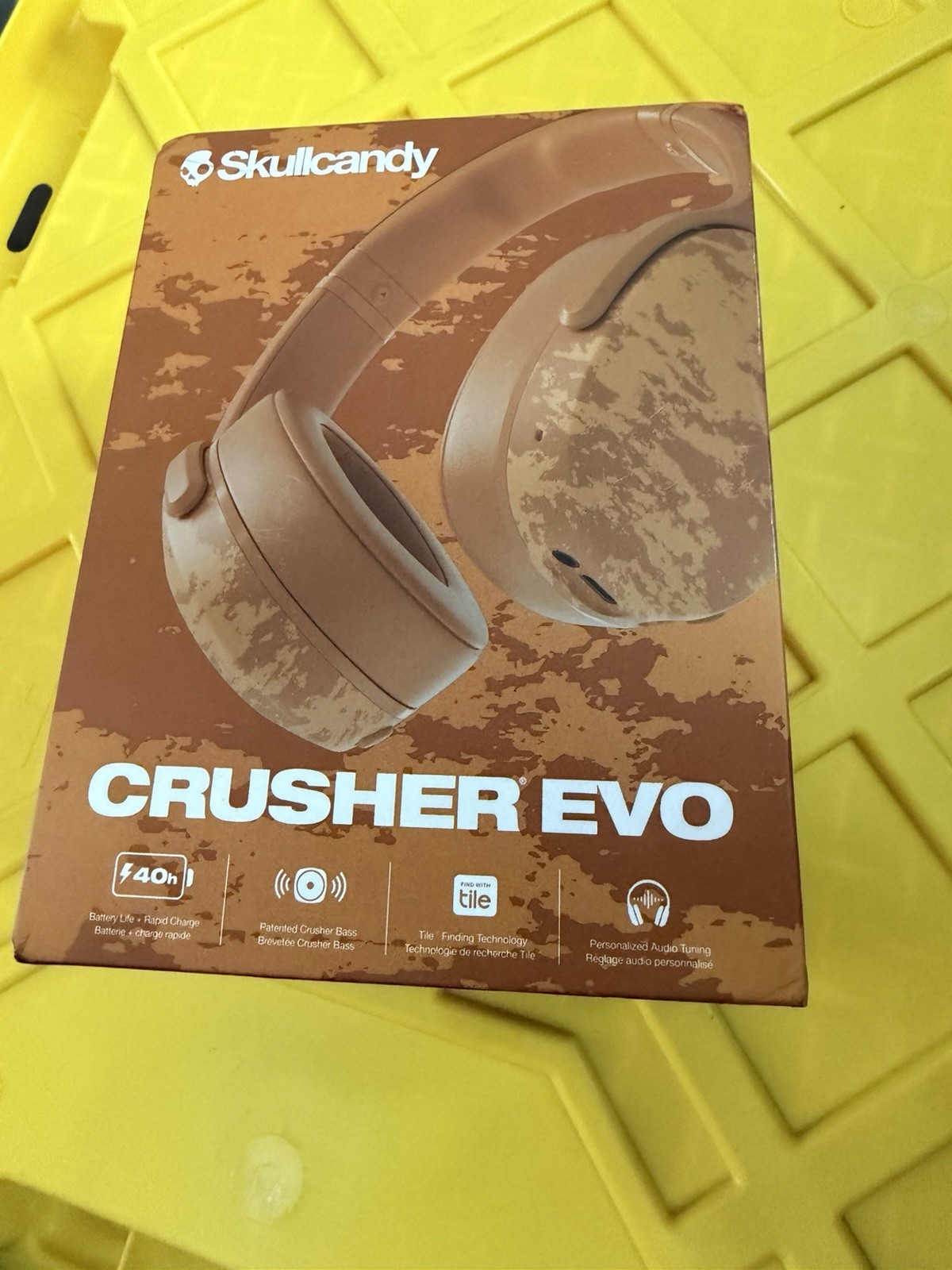 Skullcandy Crusher EVO Wireless Headphones Washed Tan *Limited Edition* NEW