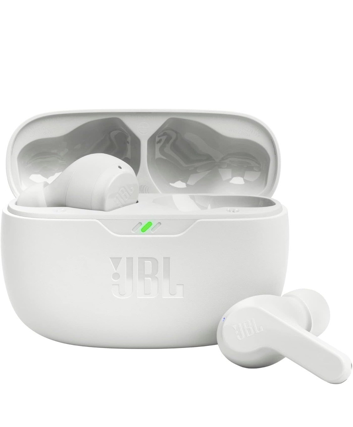 JBL Vibe Beam True Wireless In-Ear Headphones – White (JBLVBEAMWHTAM)