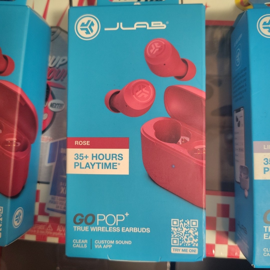 New Jlab GoPop+ plus True Wireless earbuds 35+ Hours Playtime