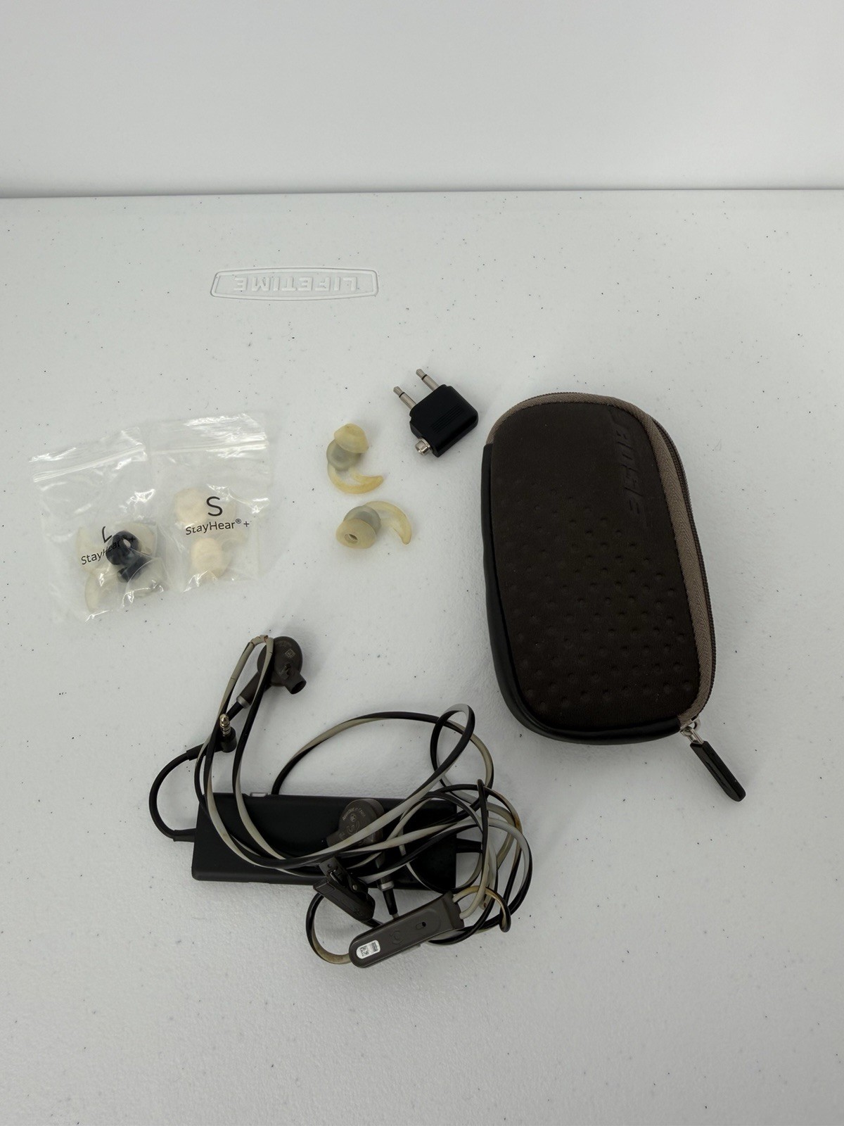 Bose QC20i QuietComfort 20i Noise-Cancelling Earbuds QC20i BROWN – Tested READ