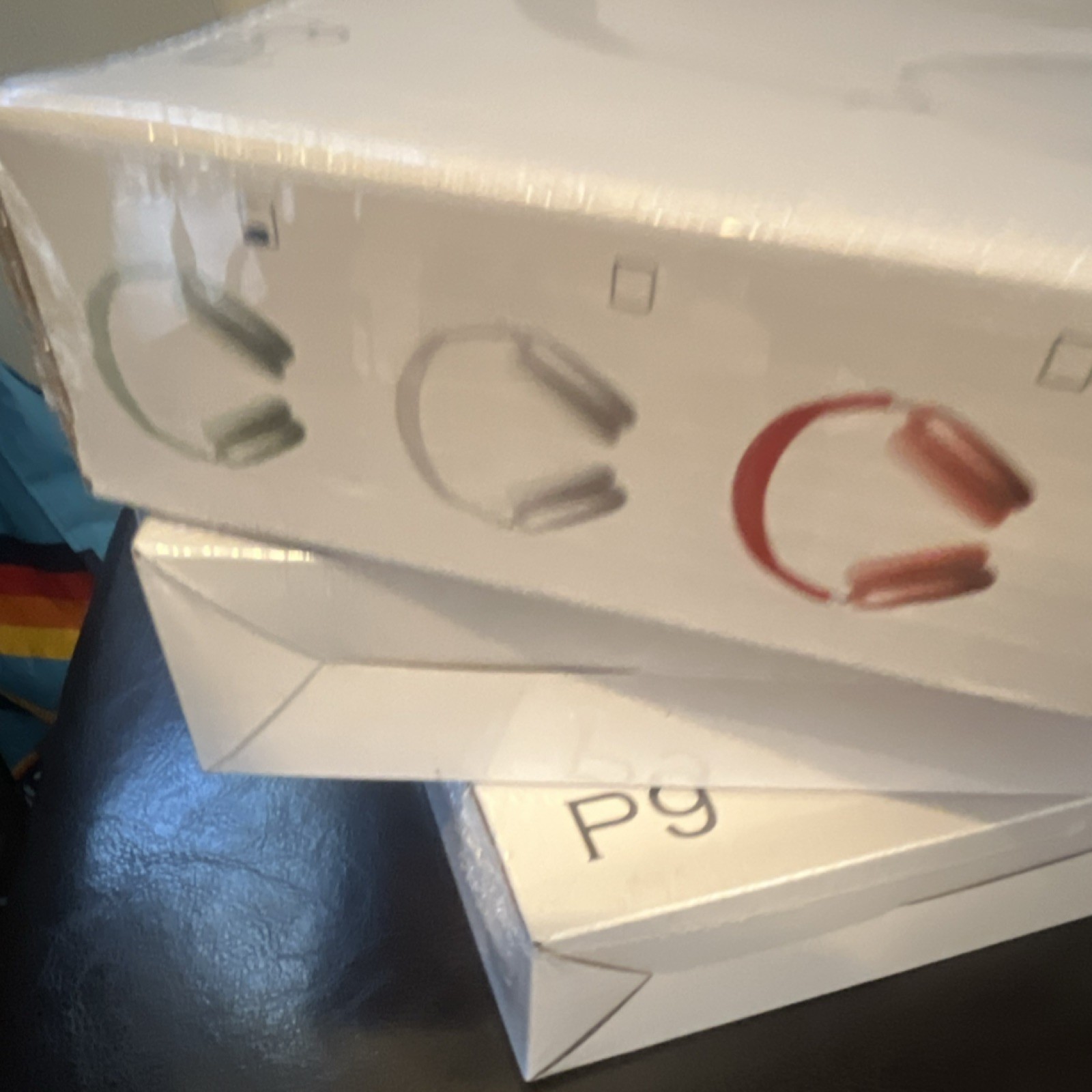 P9 Over-Ear Headband Headphones White Green Red Blue Black Double Ear-Cup